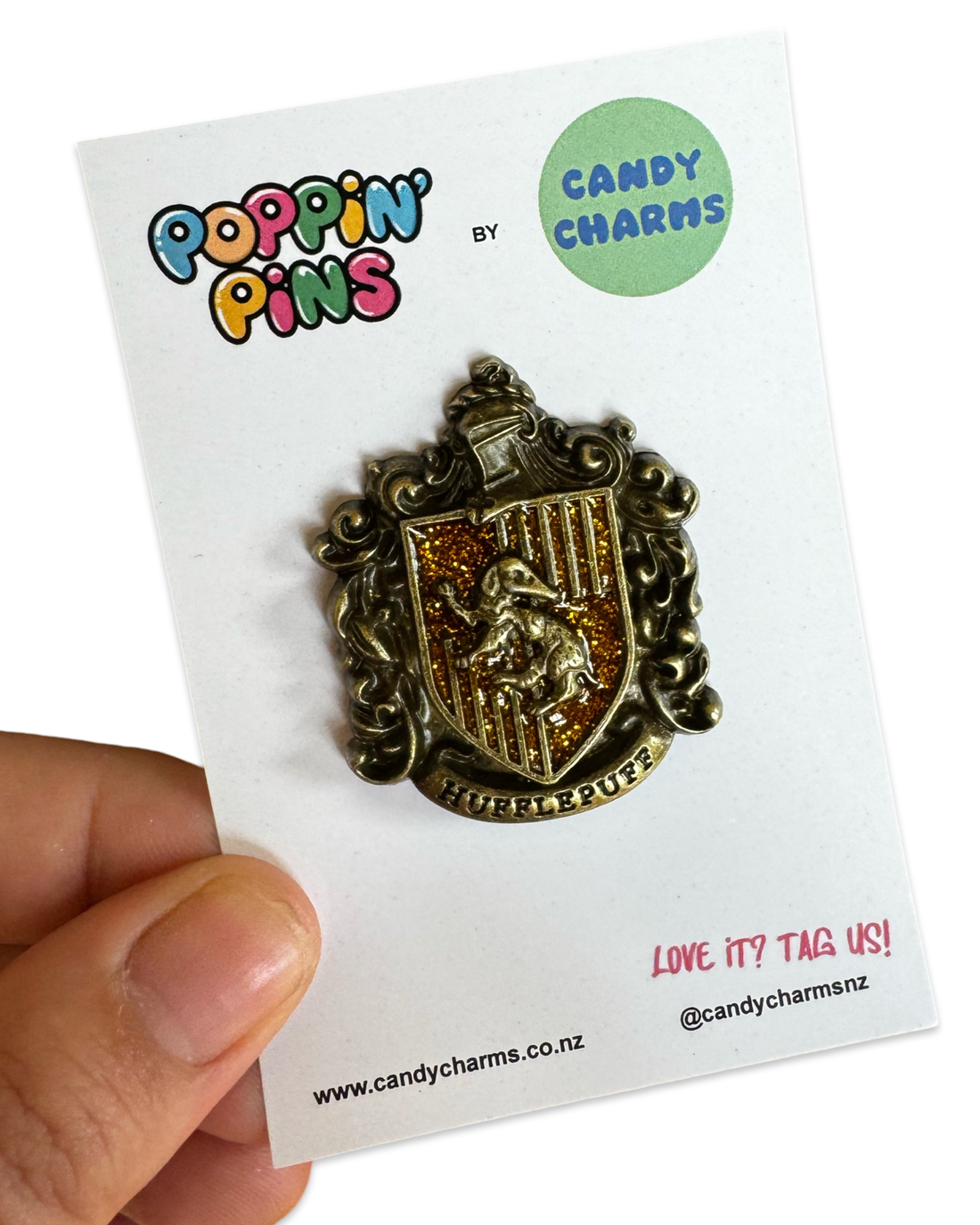 Hufflepuff Crest Enamel Pin