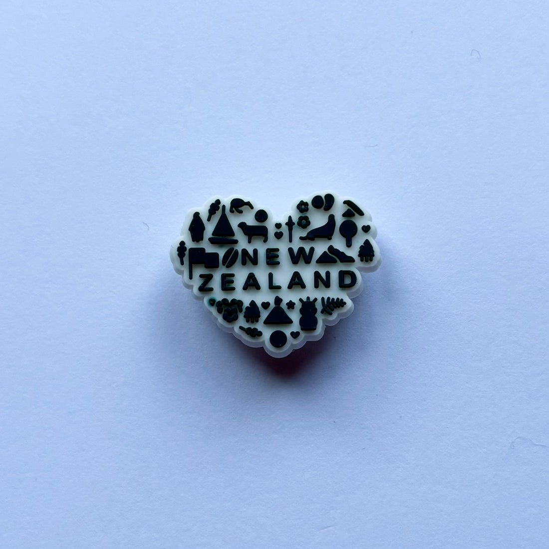 New Zealand Love Heart Charm