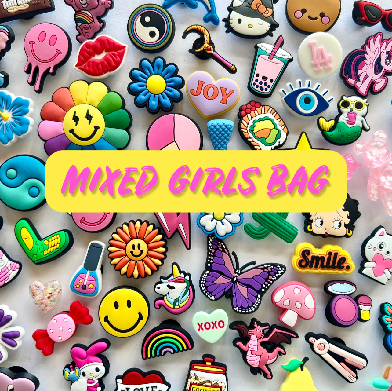 Girls Mixed Charm Bags