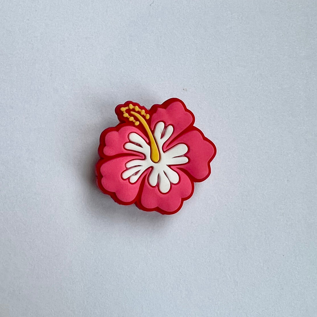 Pink Hibiscus Flower Charm