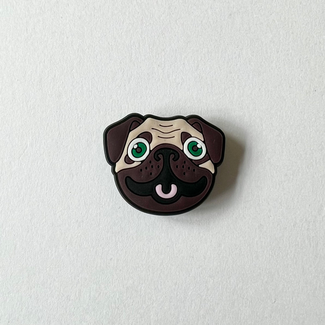 Goofy Pug Dog Charm