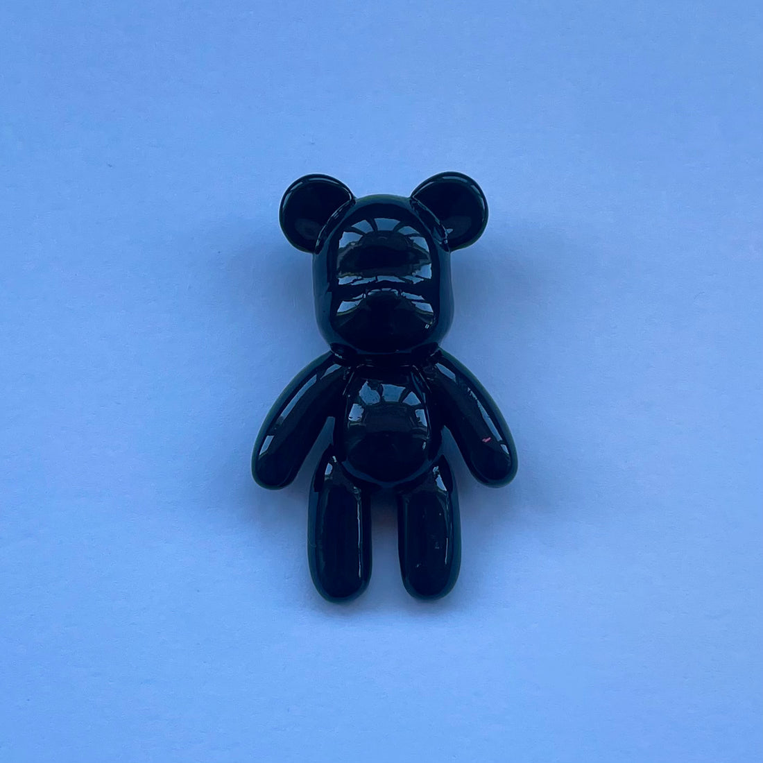 Glossy Black Bear Charm