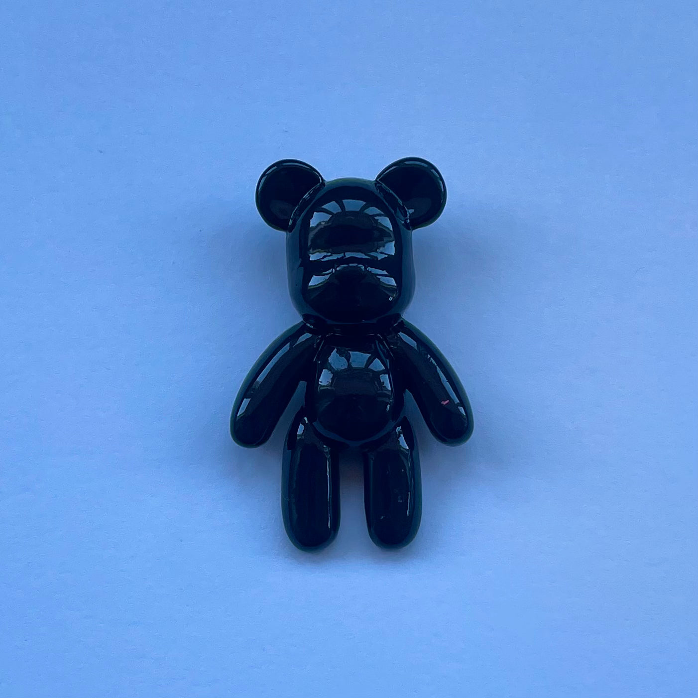Glossy Black Bear Charm