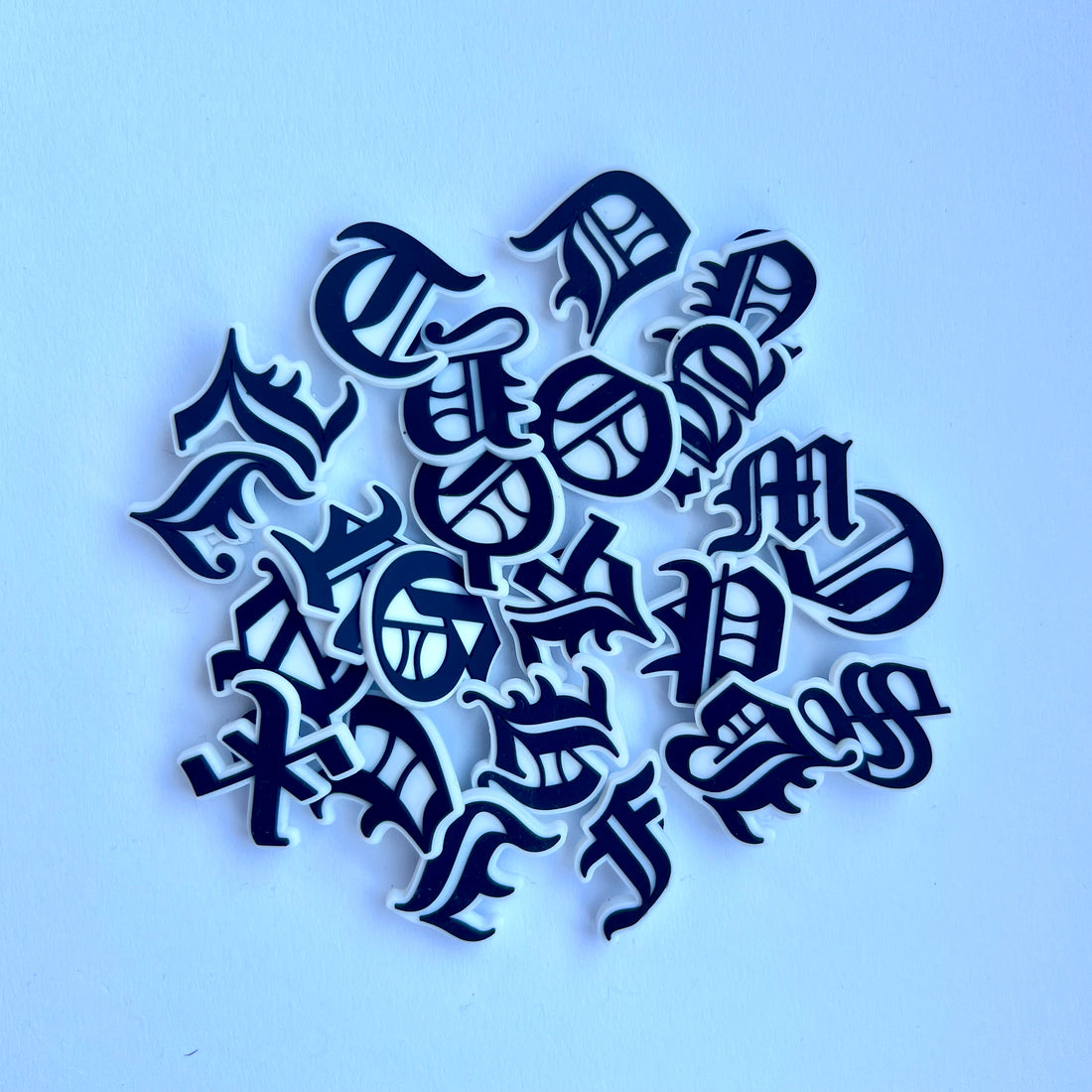 Old English Letter Charms