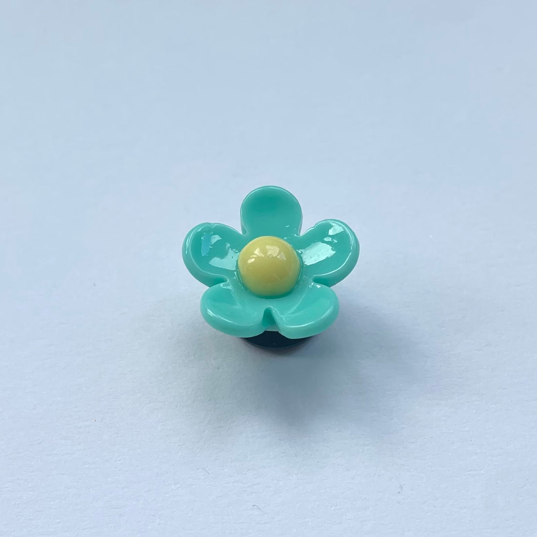 Teal Daisy 3D Charm
