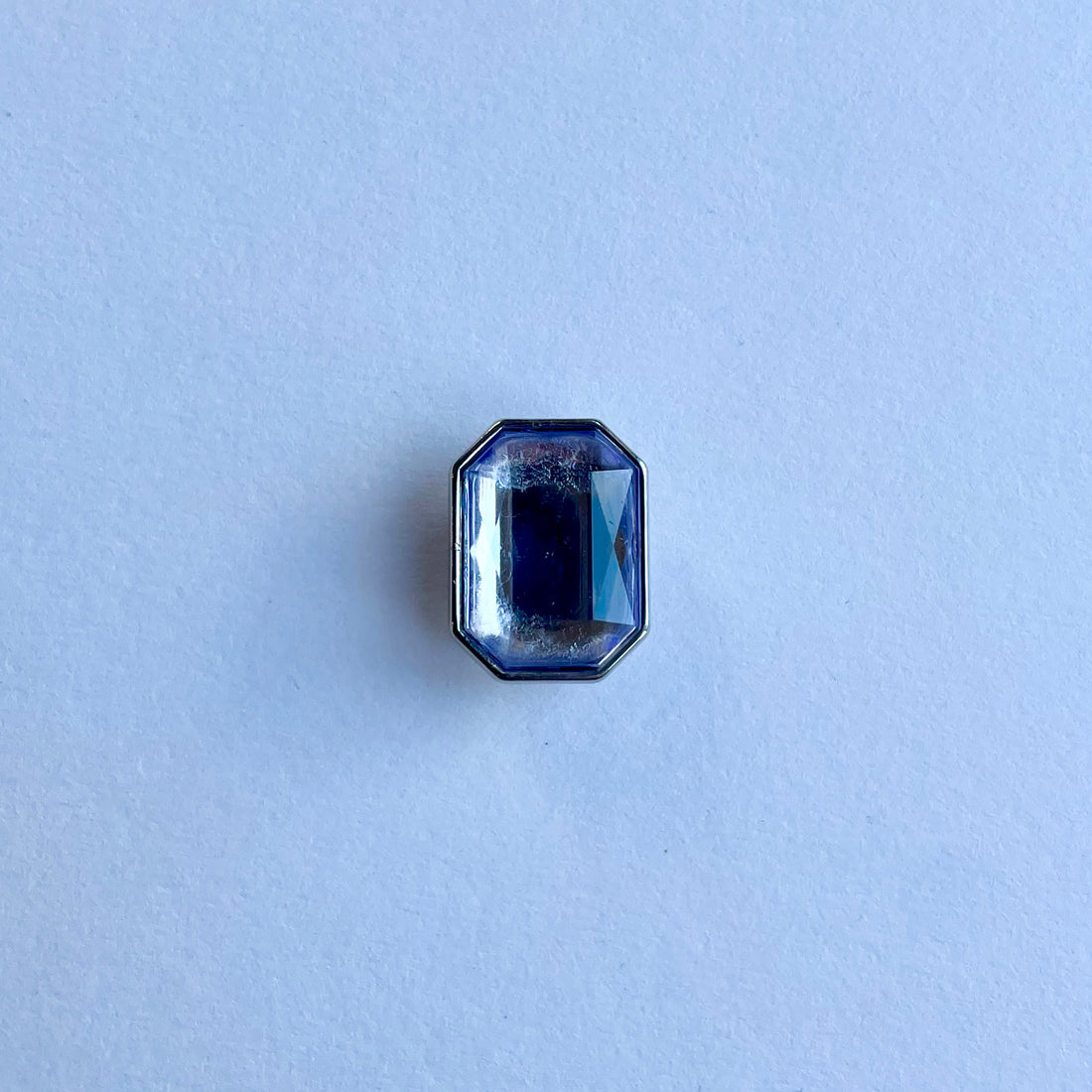 Chunky Purple Gemstone Charm