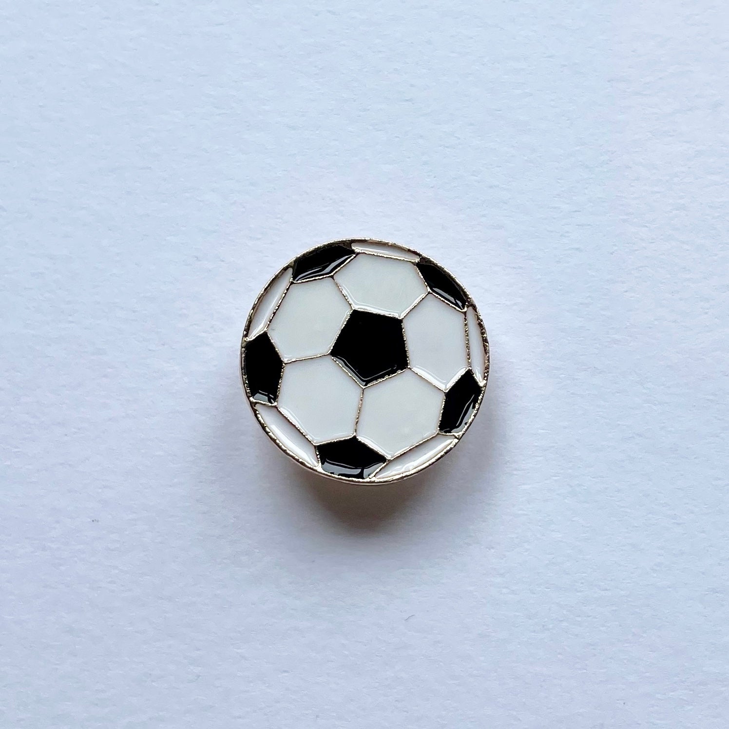 Soccer Ball Metal Charm