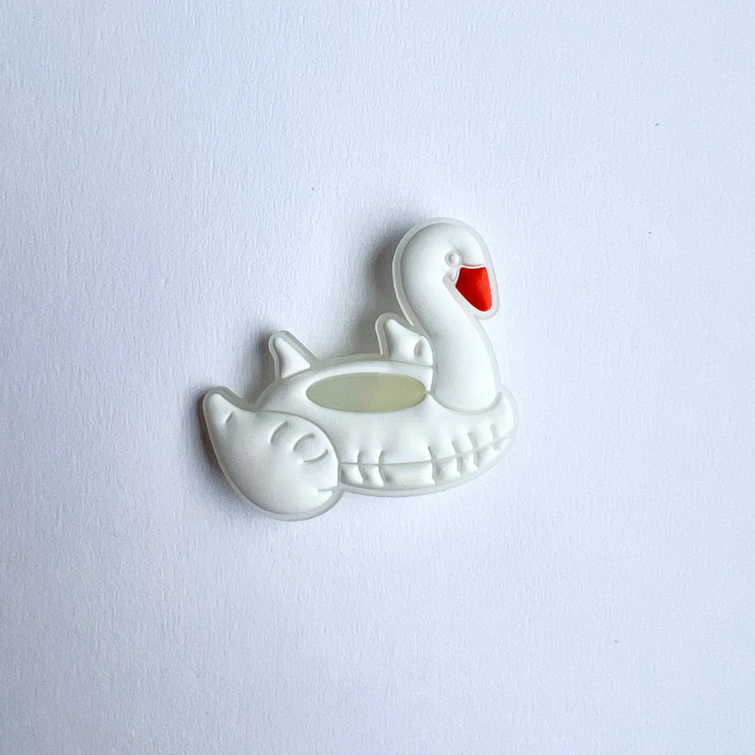 Glow in the Dark Swan Floaty Charm