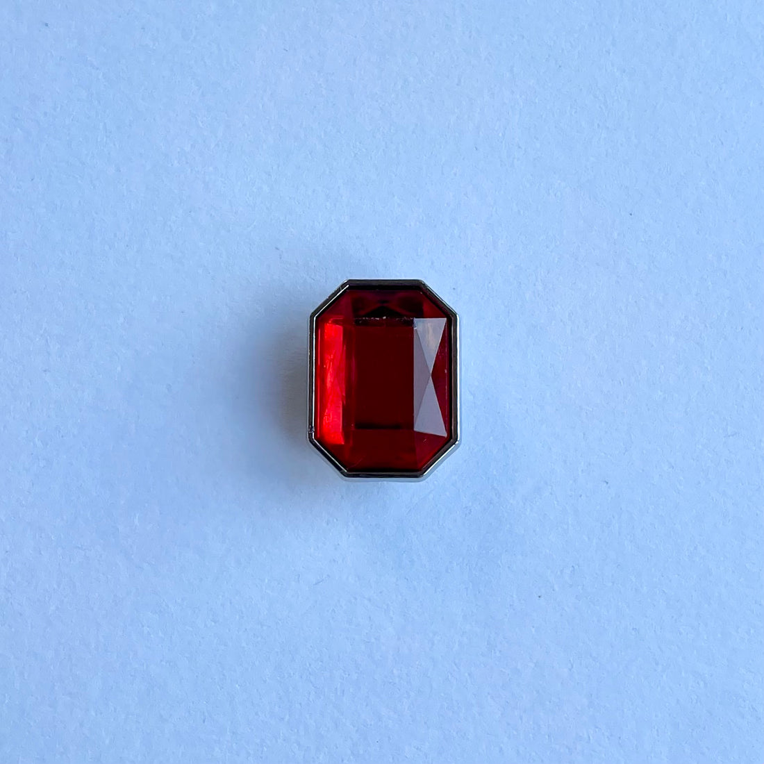 Chunky Red Gemstone Charm