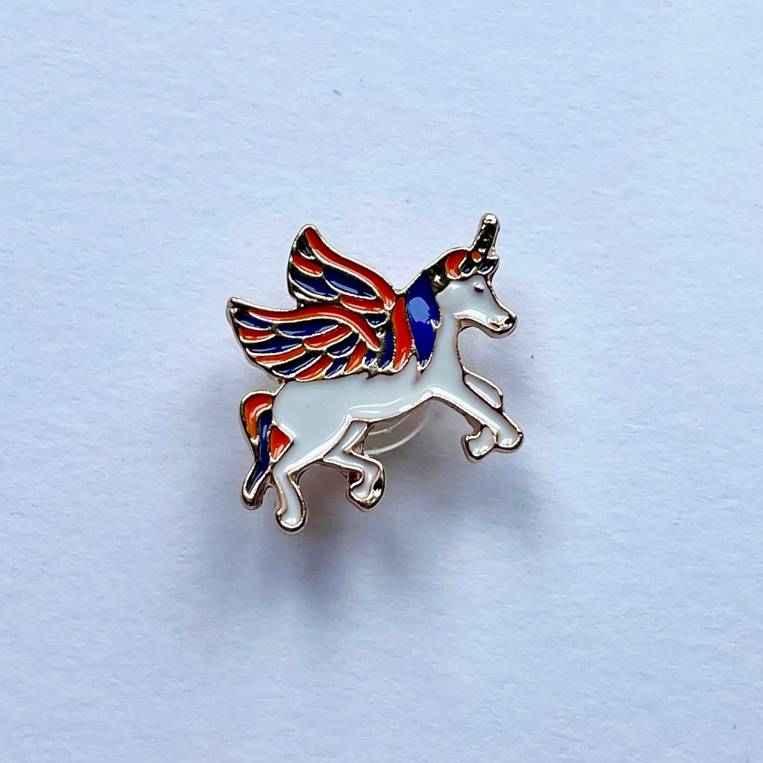 Flying Unicorn Metal Charm
