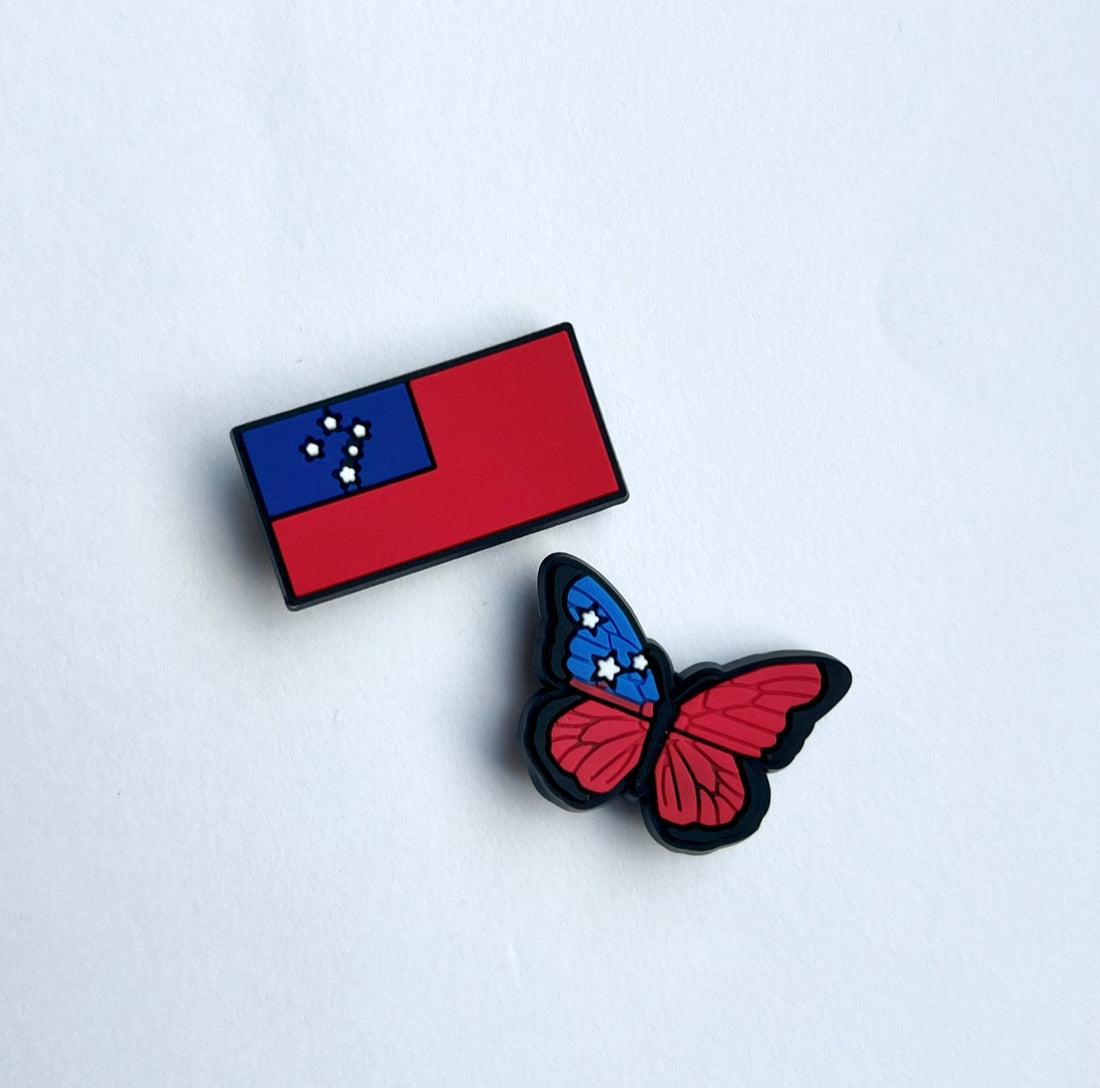 The Samoan Flag Charms Pack