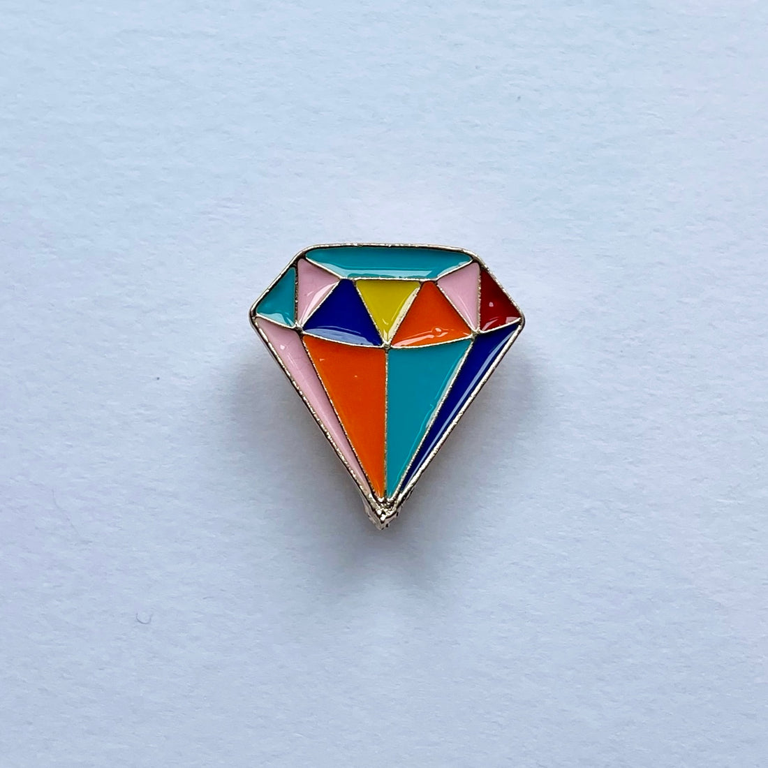 Rainbow Diamond Metal Charm