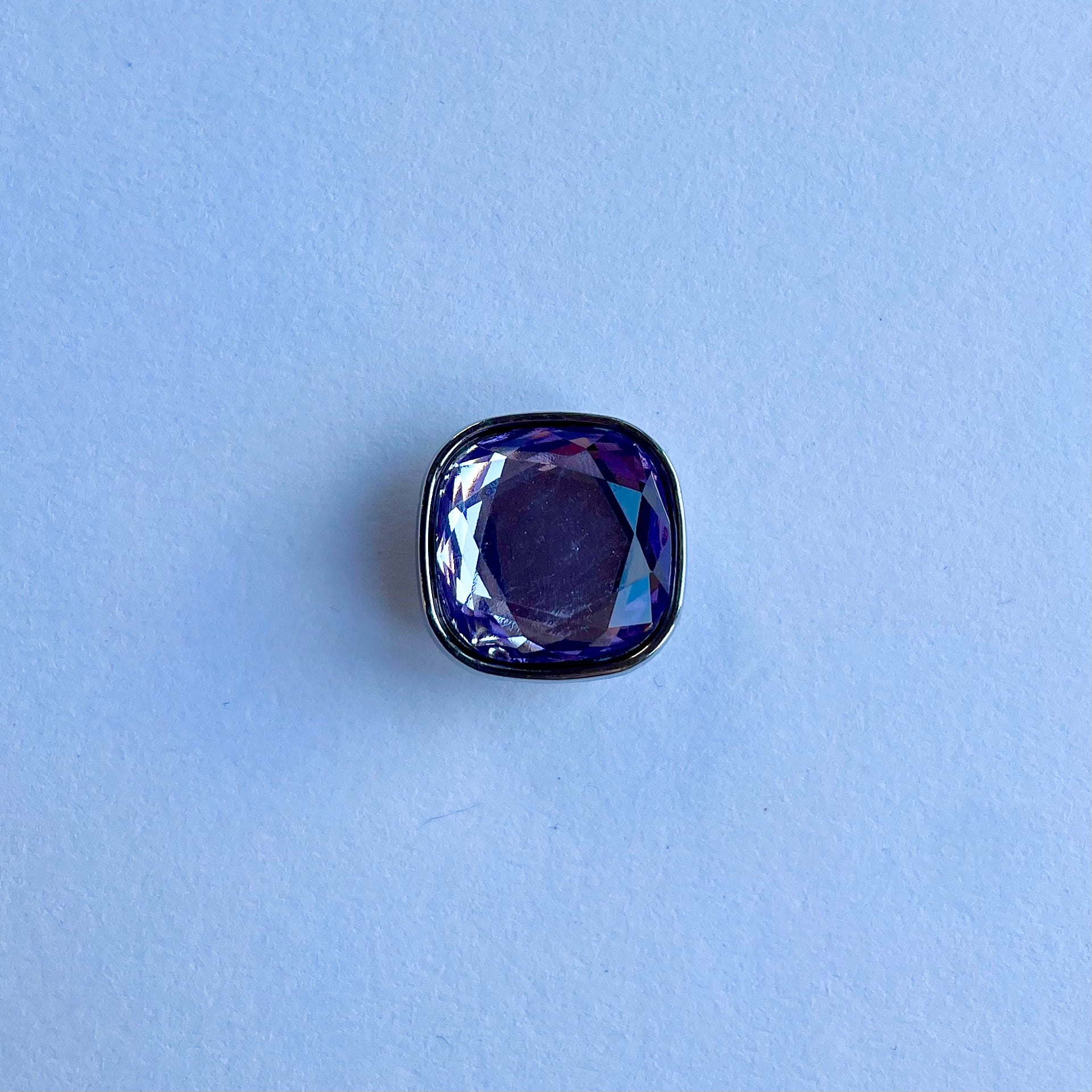 Chunky Purple Gemstone Charm
