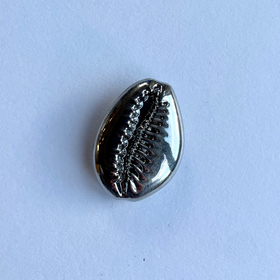 Seashell Silver Metal Charm - Large
