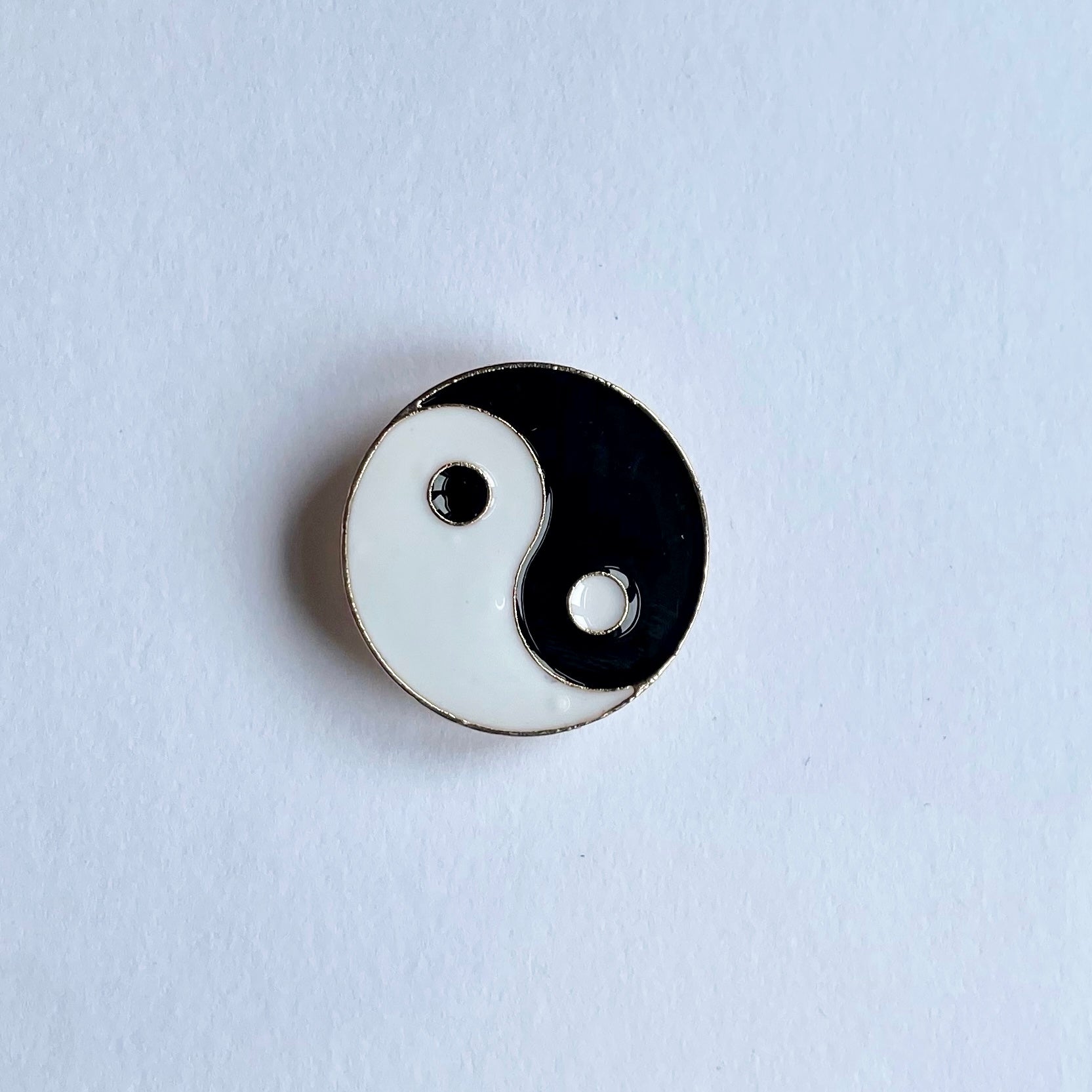 Yin Yang Metal Charm