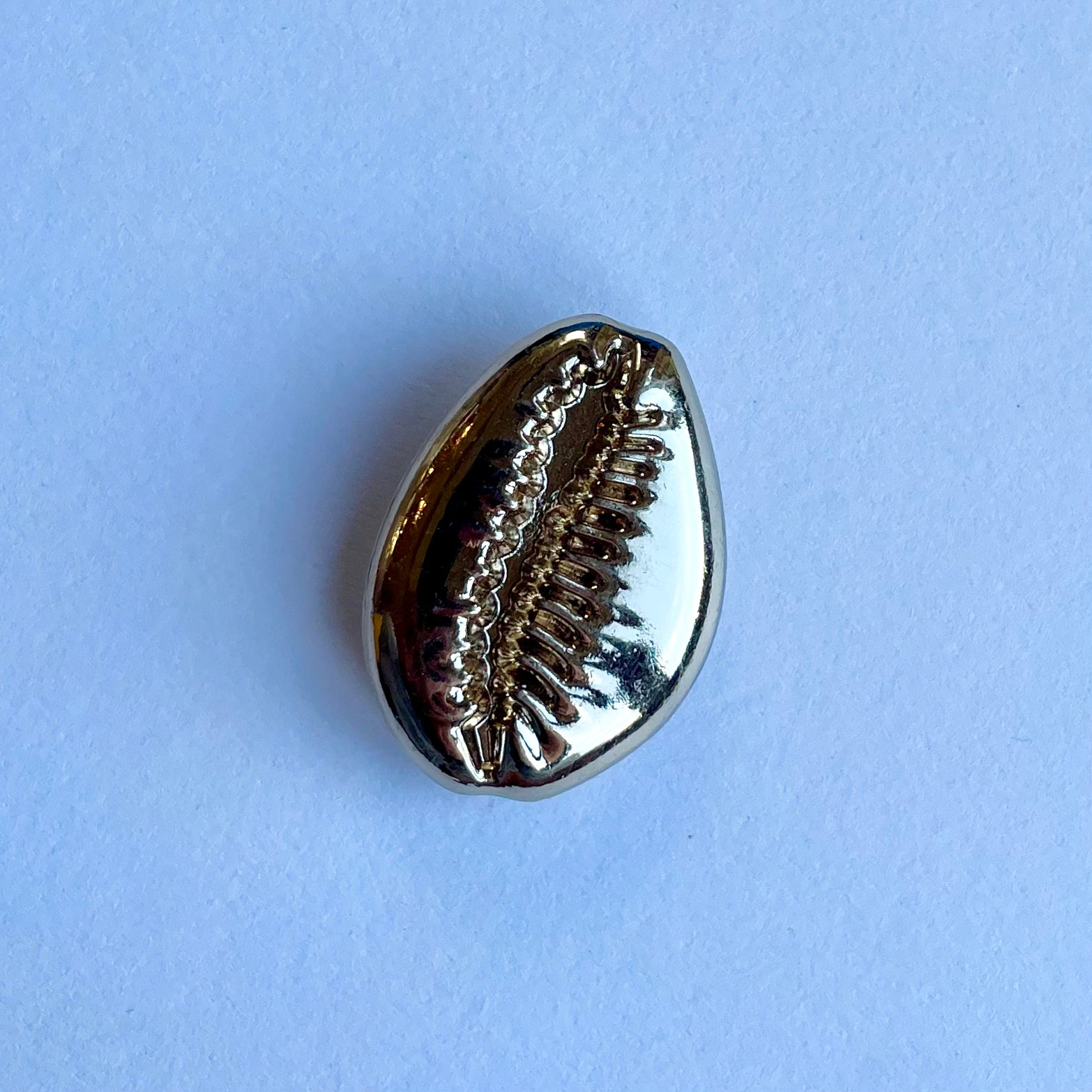 Seashell Gold Metal Charm - Large