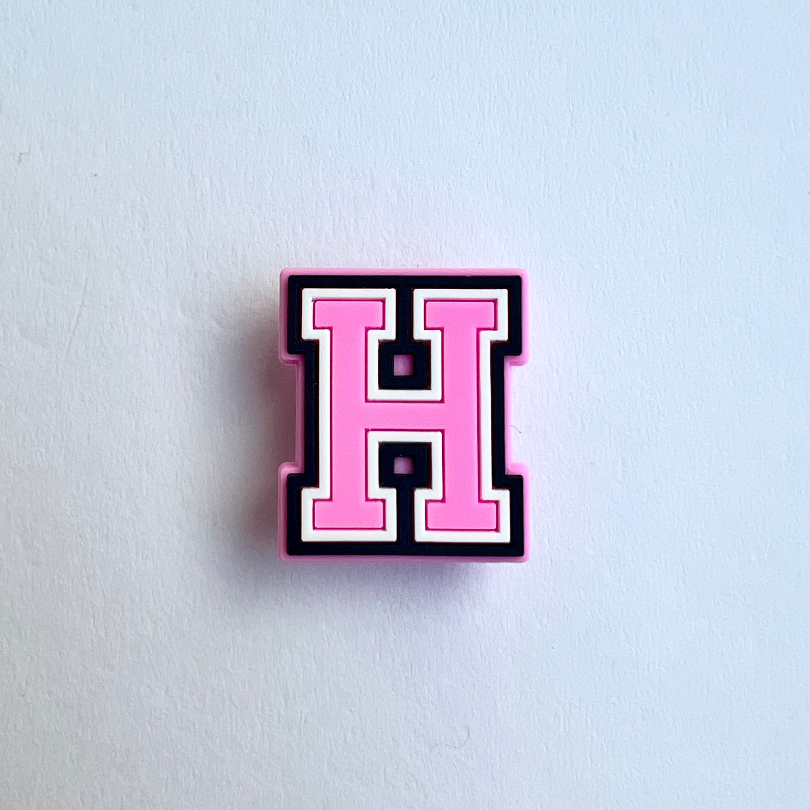 Pink Letter Charms