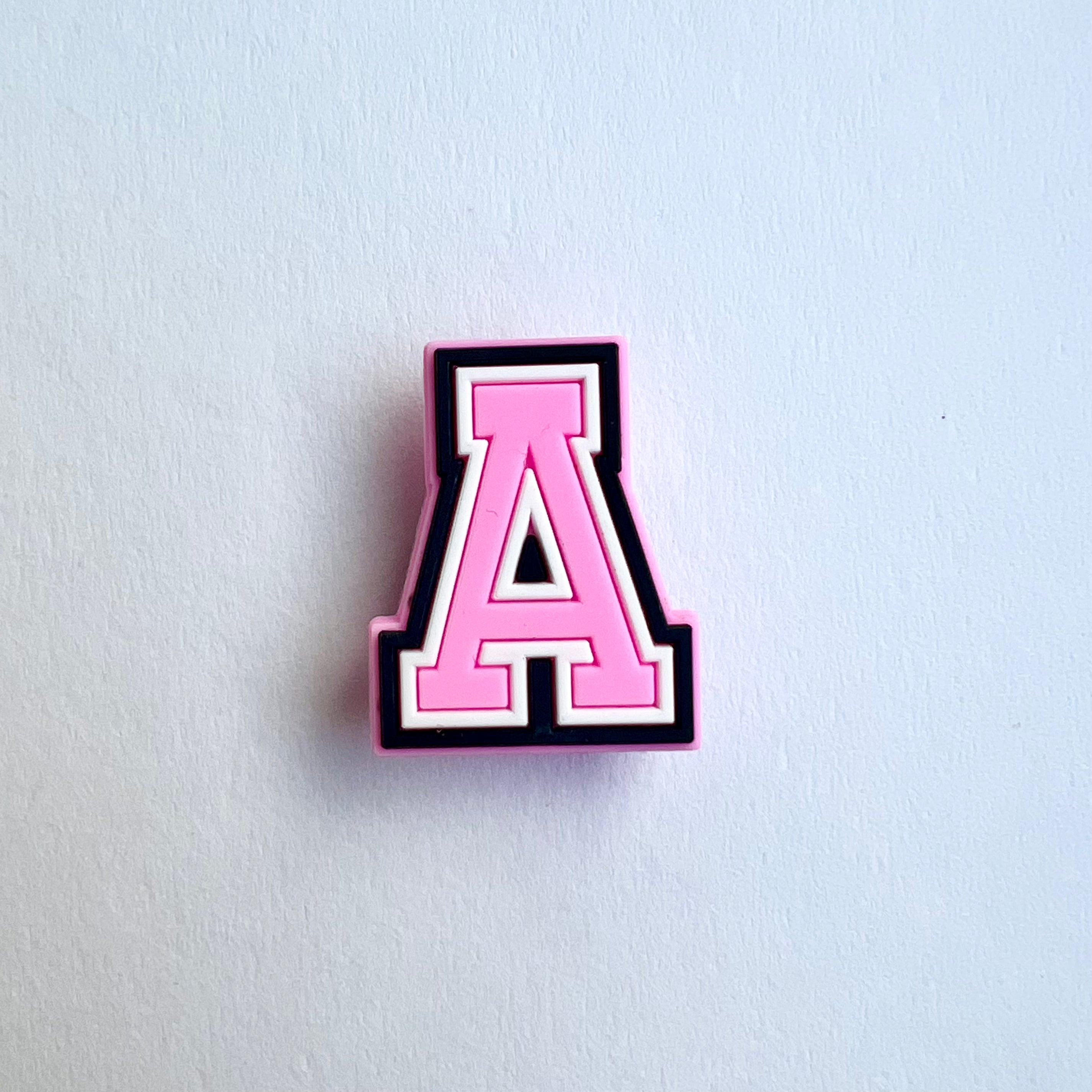Pink Letter Charms