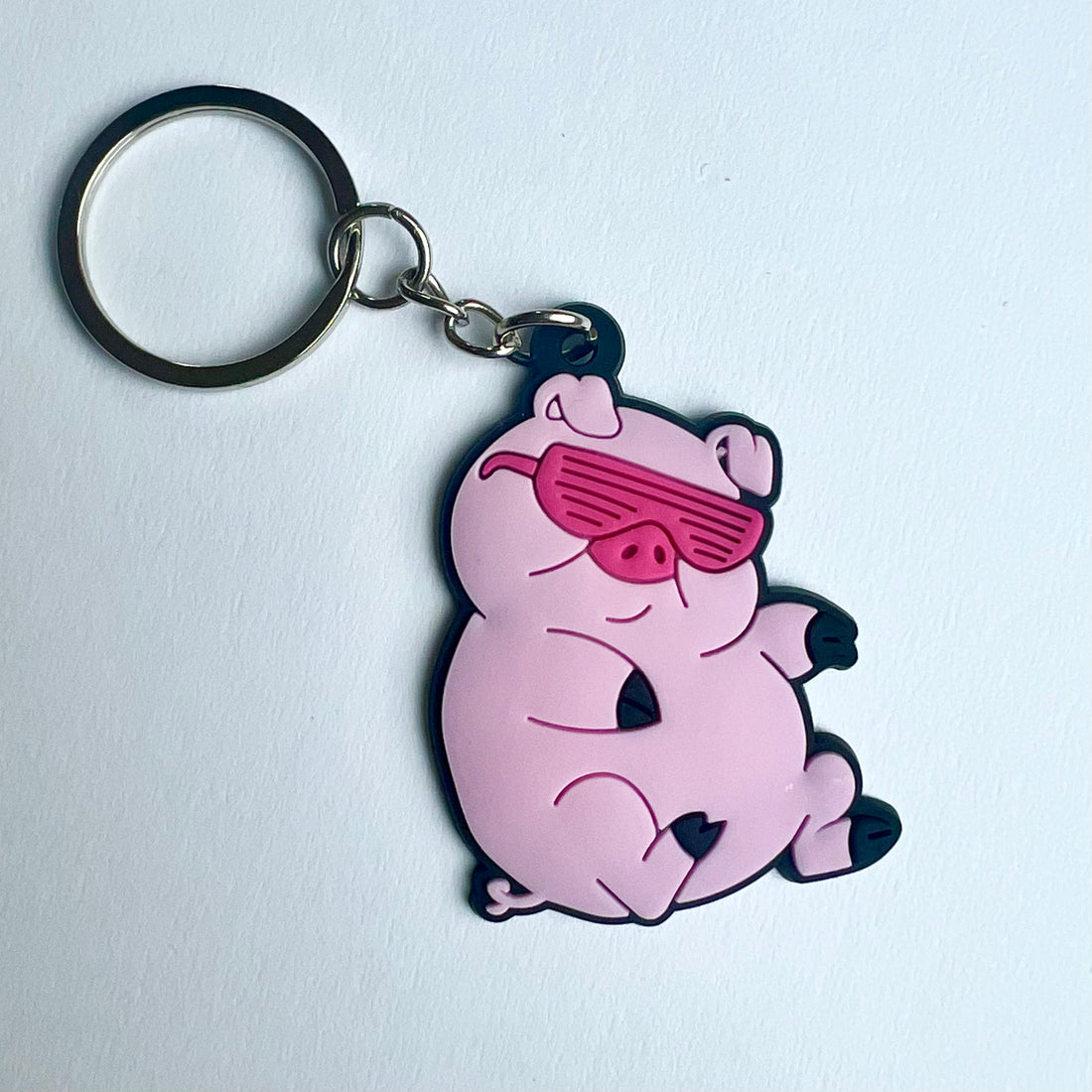 Disco Piggy Keyring