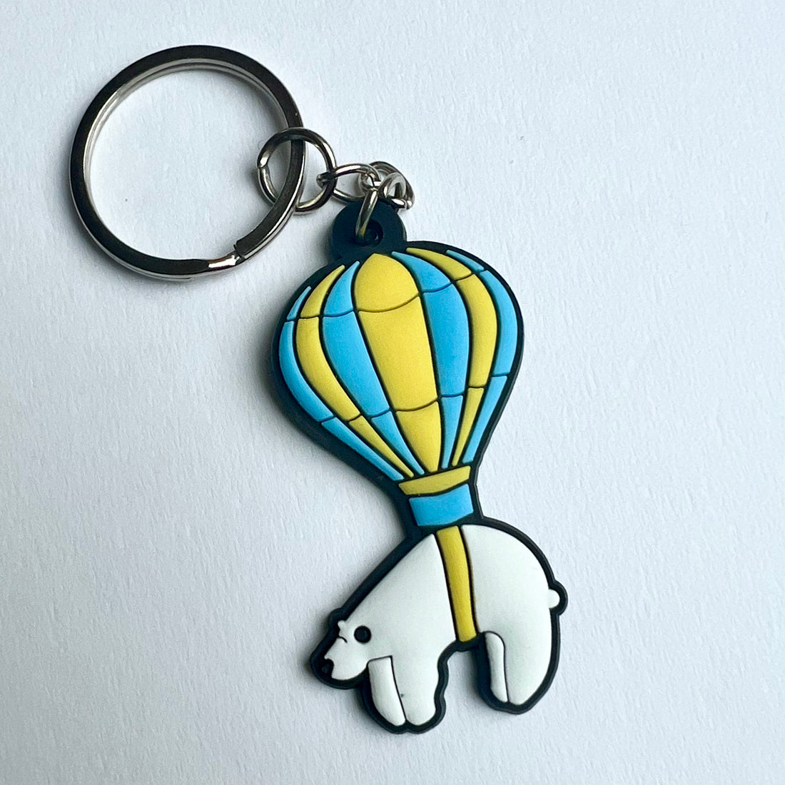 Flying Polar Bear Keyring