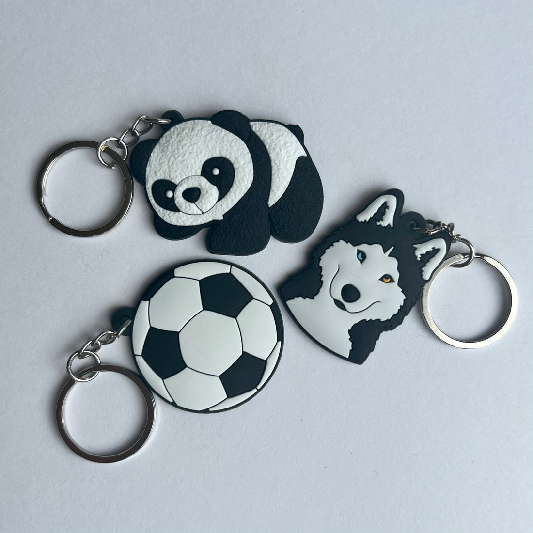 The Black & White Keyring Pack