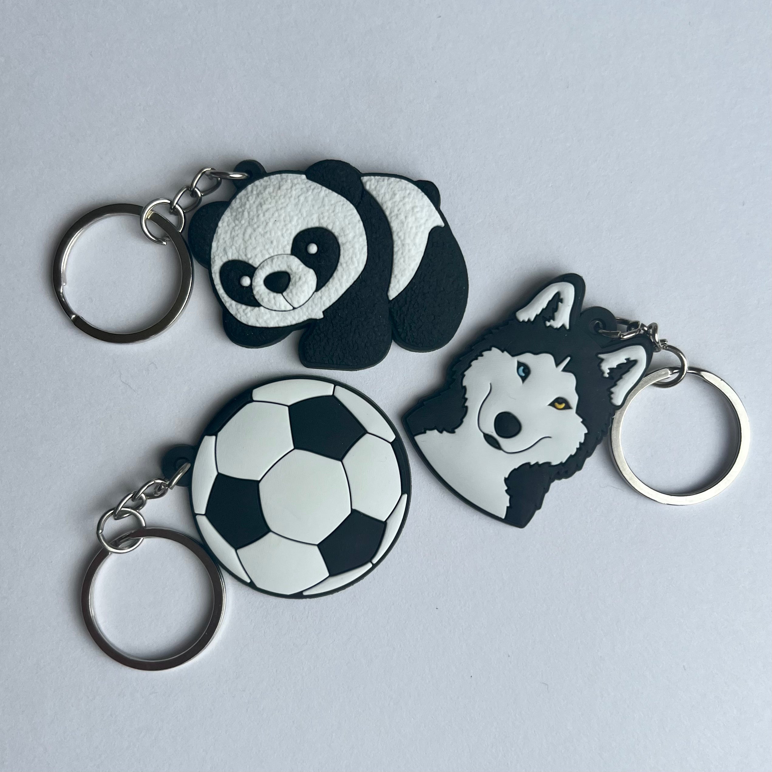The Black & White Keyring Pack