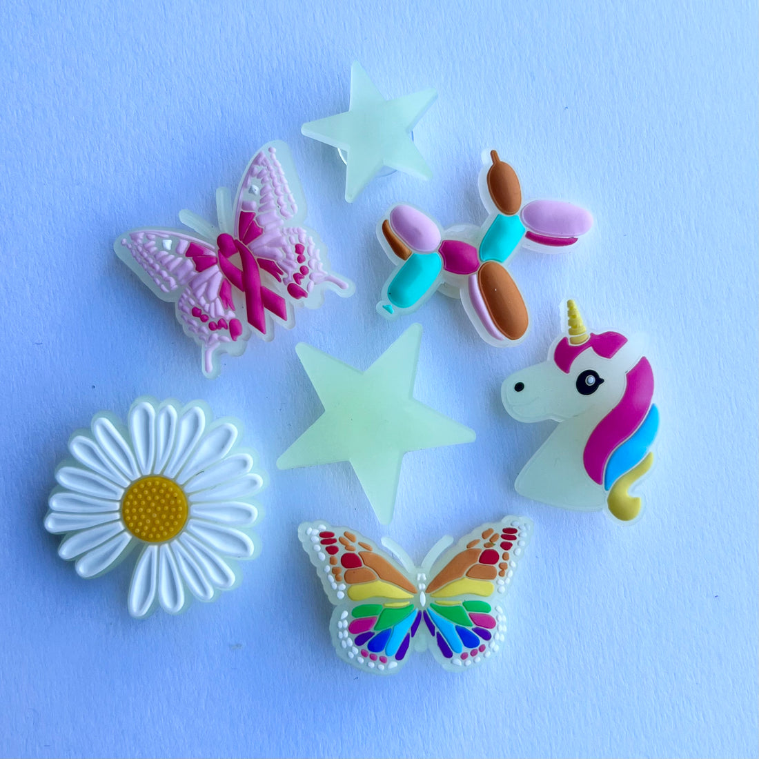 Glow In The Dark Girls Charms Packl