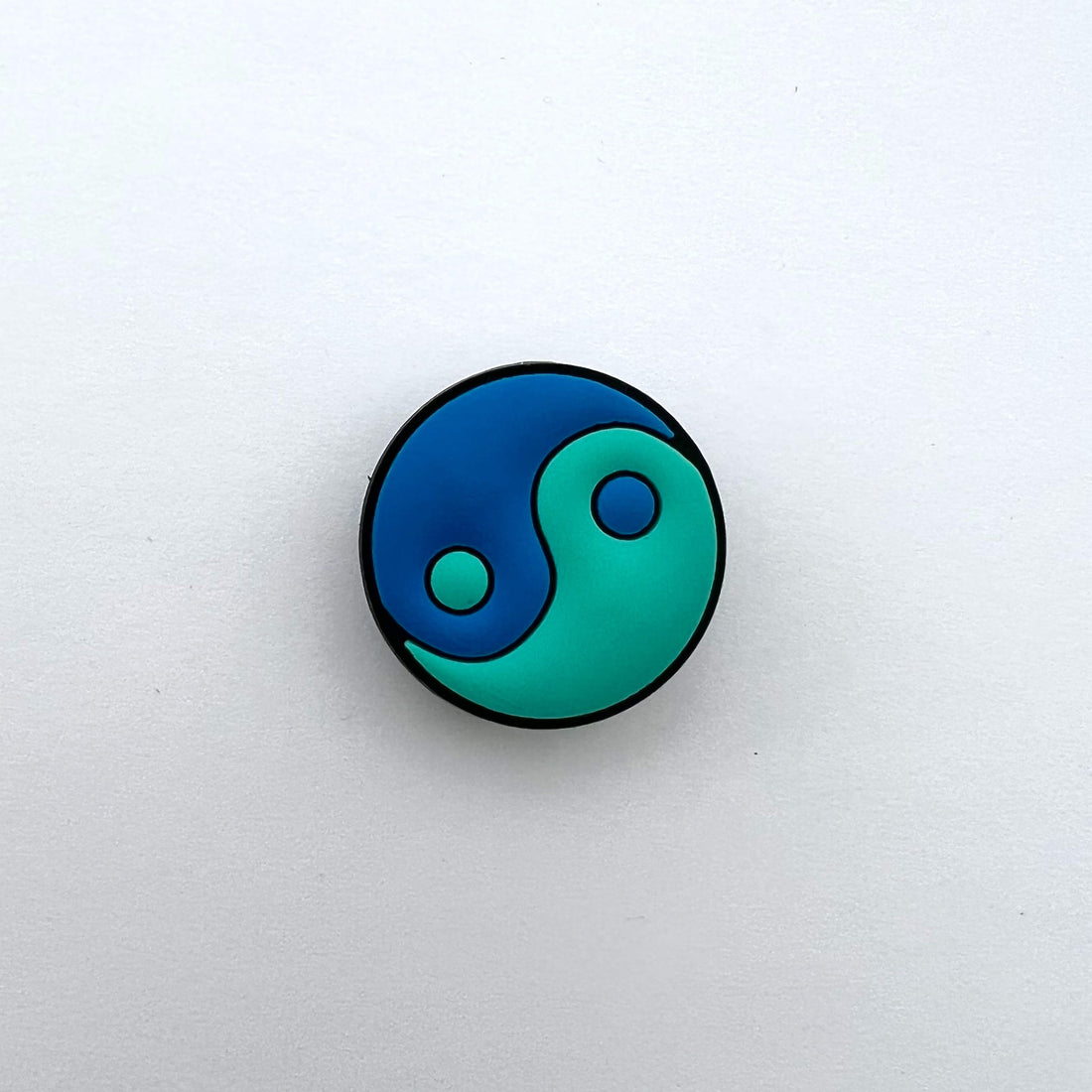 Blue Yin and Yang Charm
