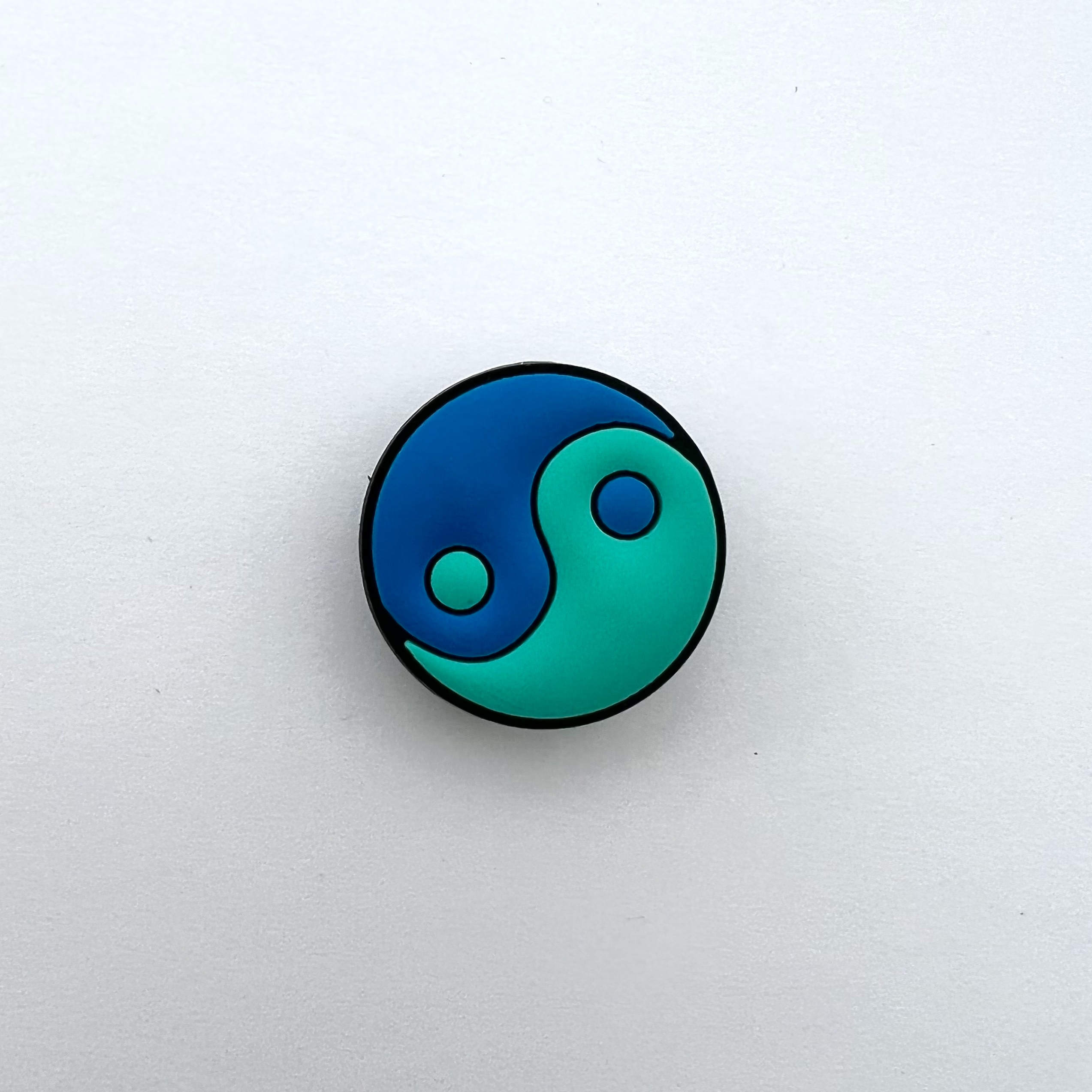 Blue Yin and Yang Charm