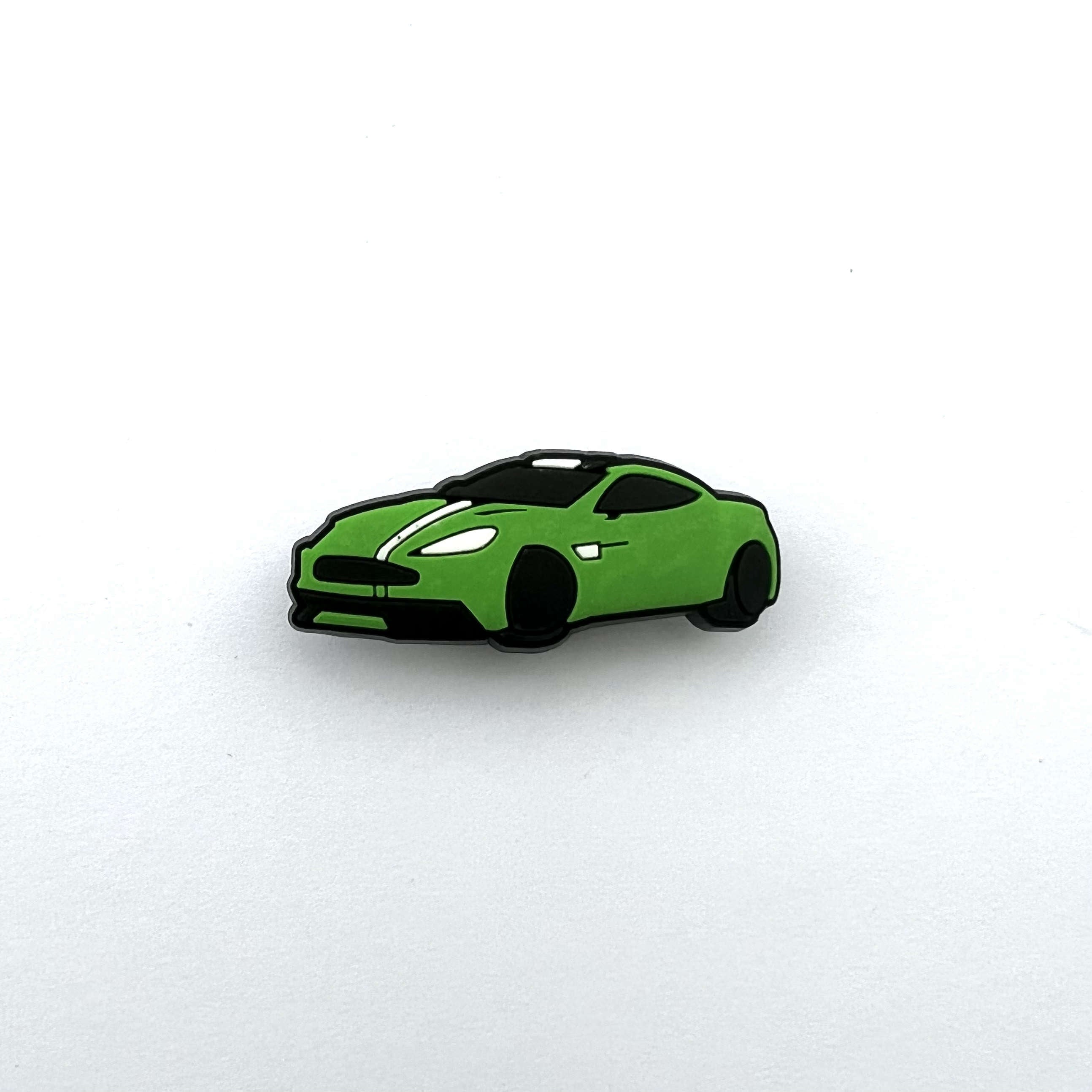 Green Striped Car Charm