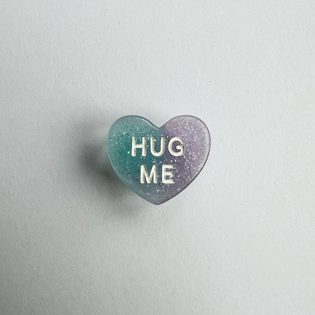 Hug Me Candy Heart - Glitter Blue/Purple Charm