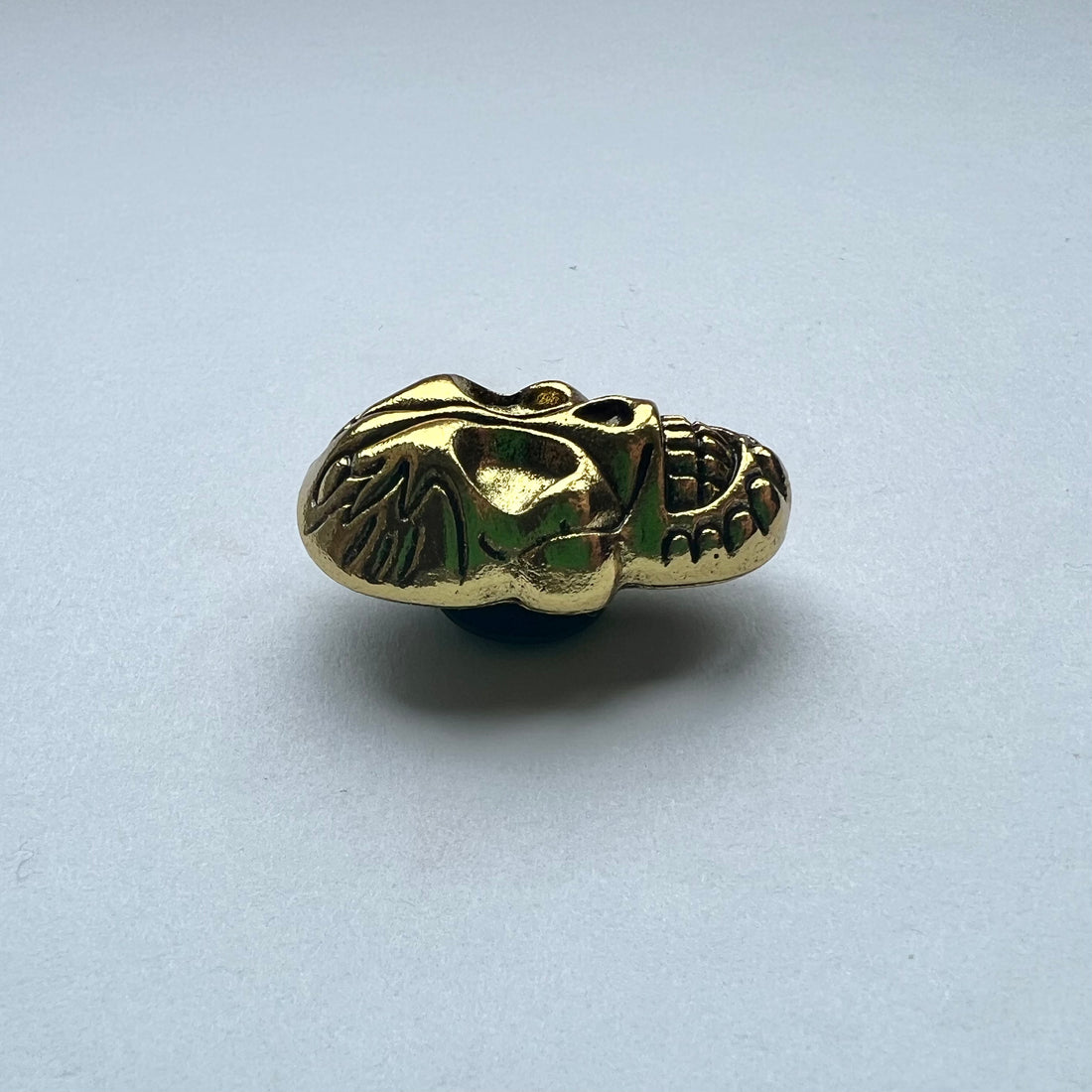 Gold Sugar Skull Charm