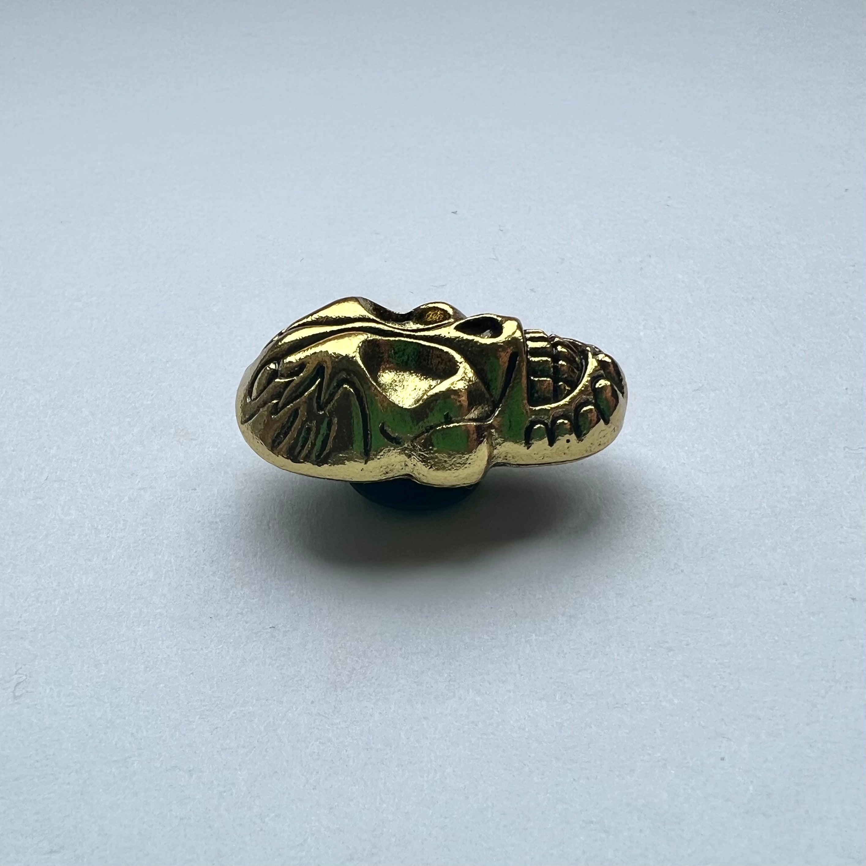 Gold Sugar Skull Charm