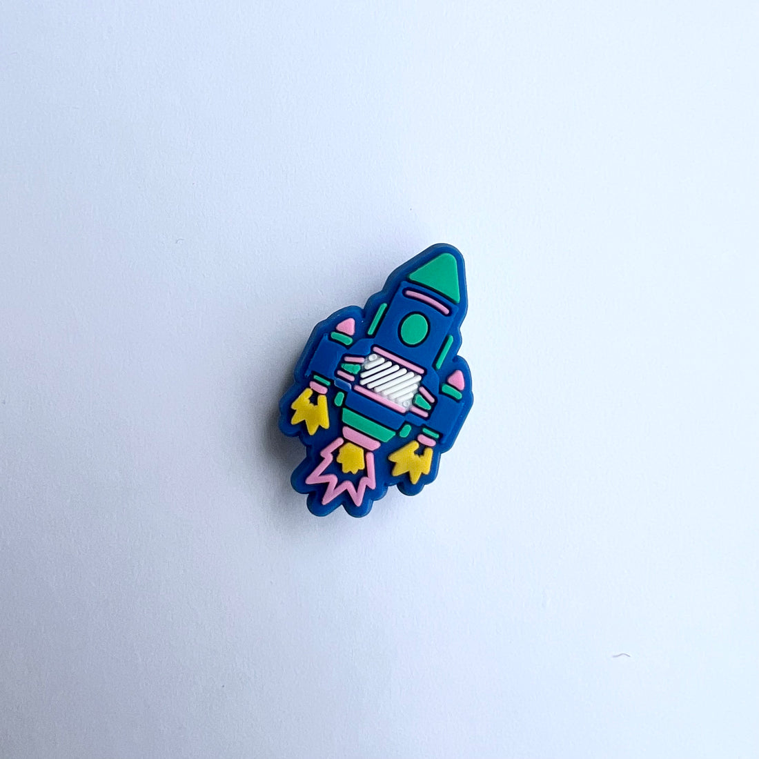 Retro Rocket Charm