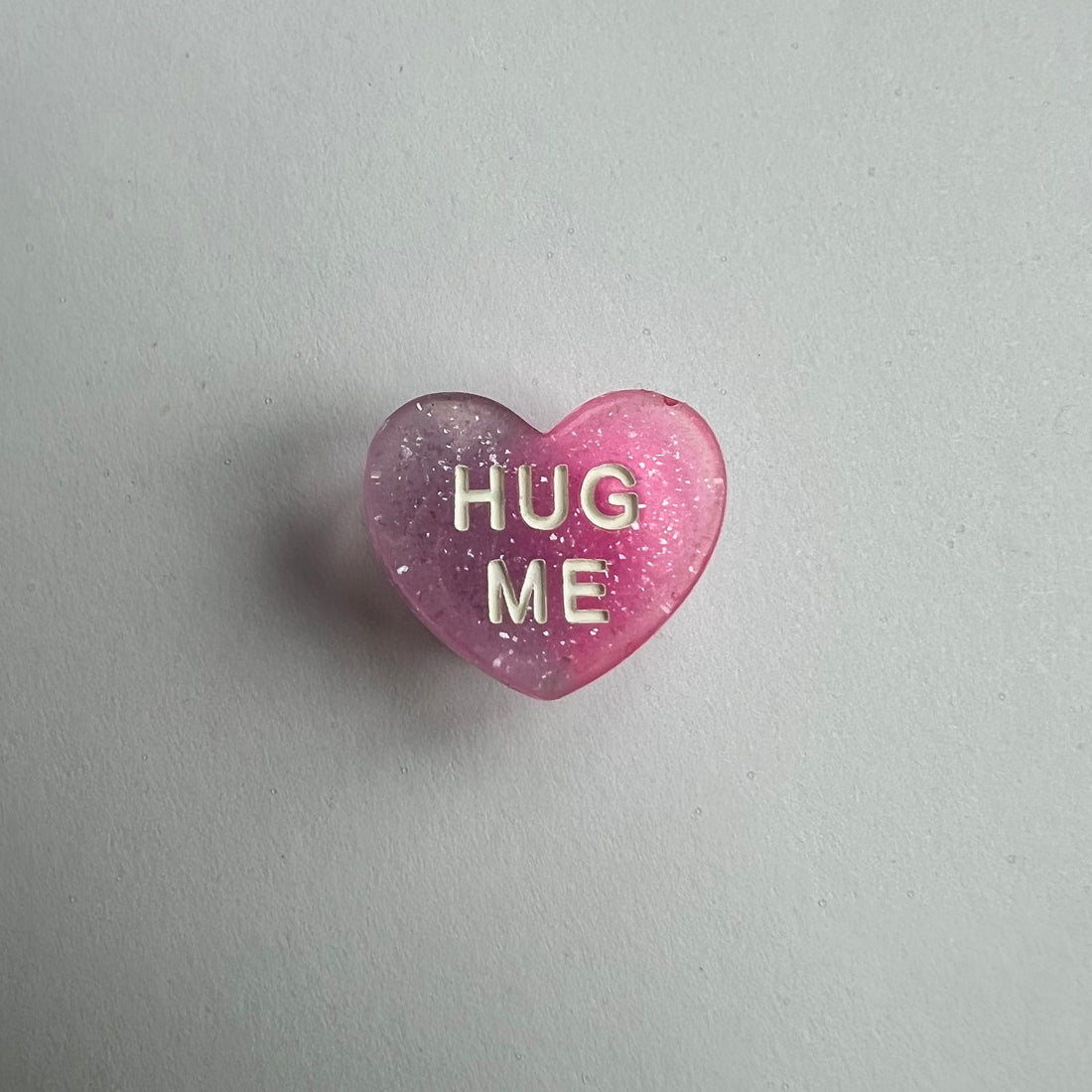 Hug Me Candy Heart - Glitter Purple Charm