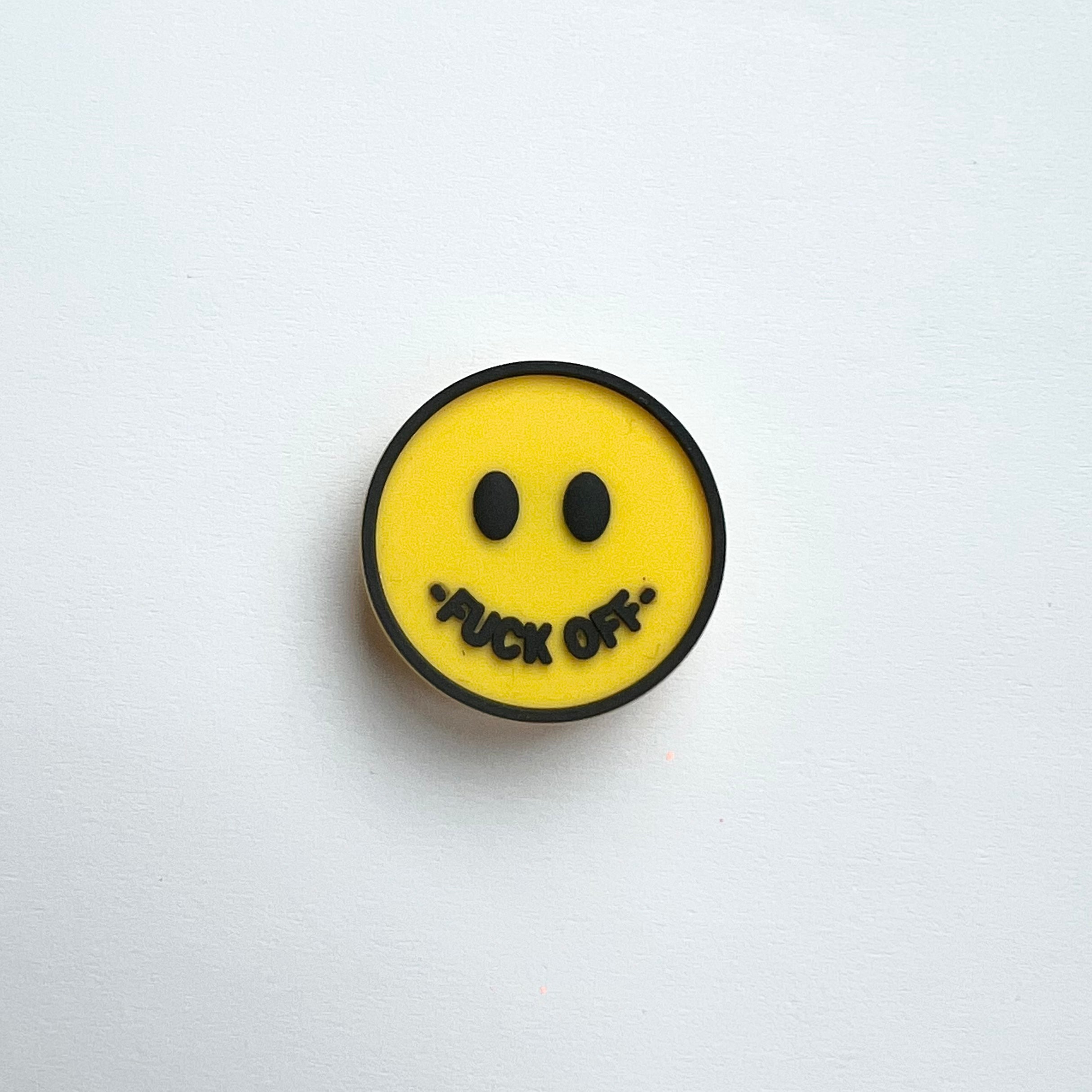 Happy Fuck Off Face Charm