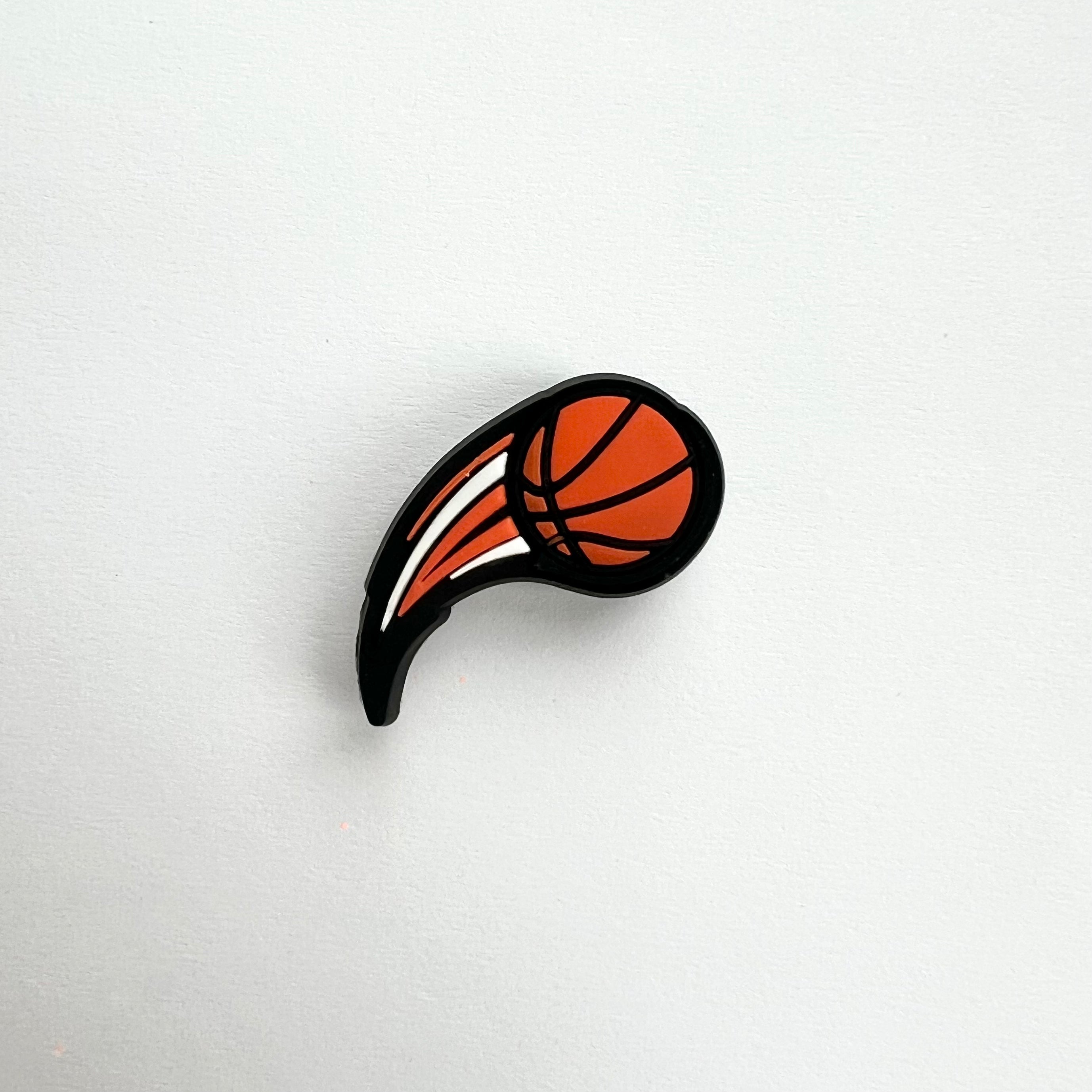 Basketball Swoosh Charm