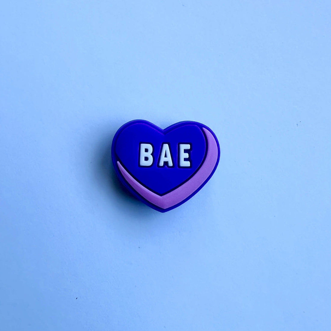 Purple BAE Heart Charm
