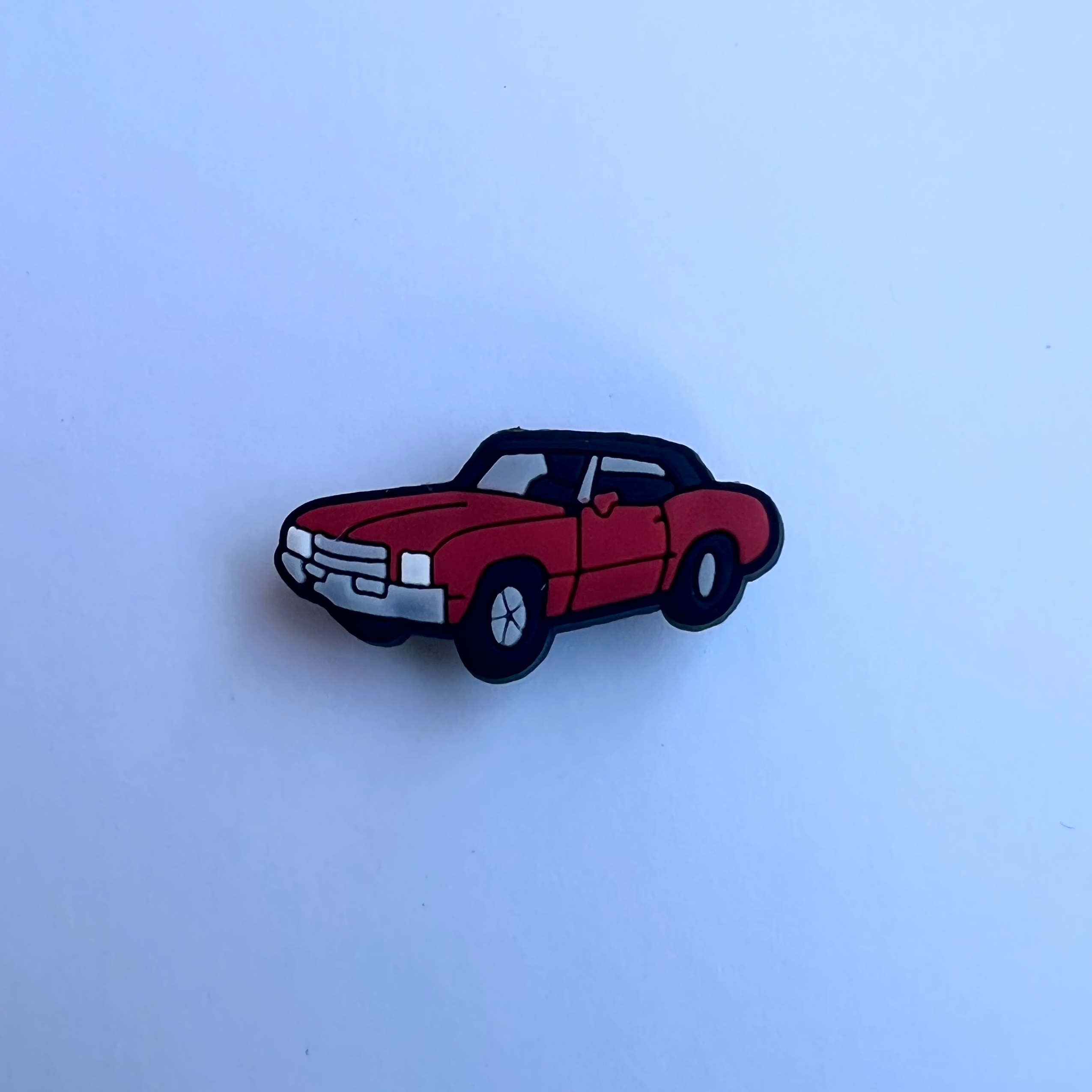 Red Old School Car Charm