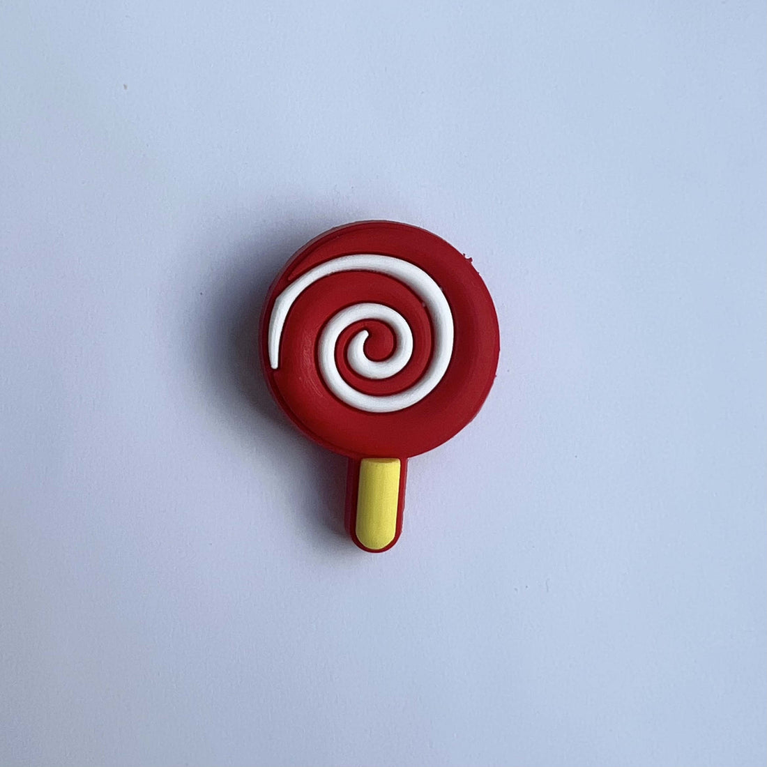 Red Swirl Lollipop Charm