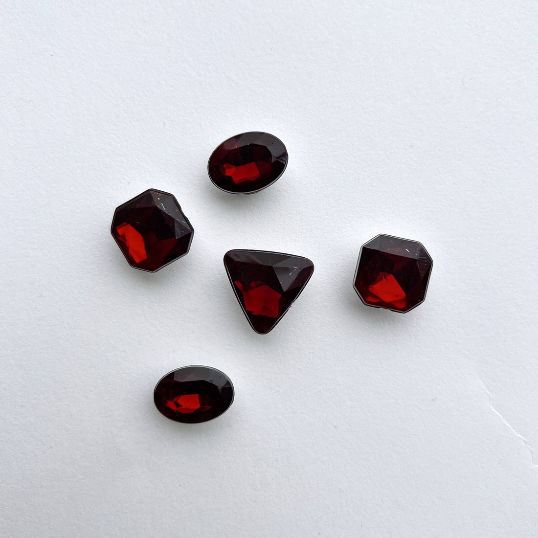 Gemstone - Dark Red Charms