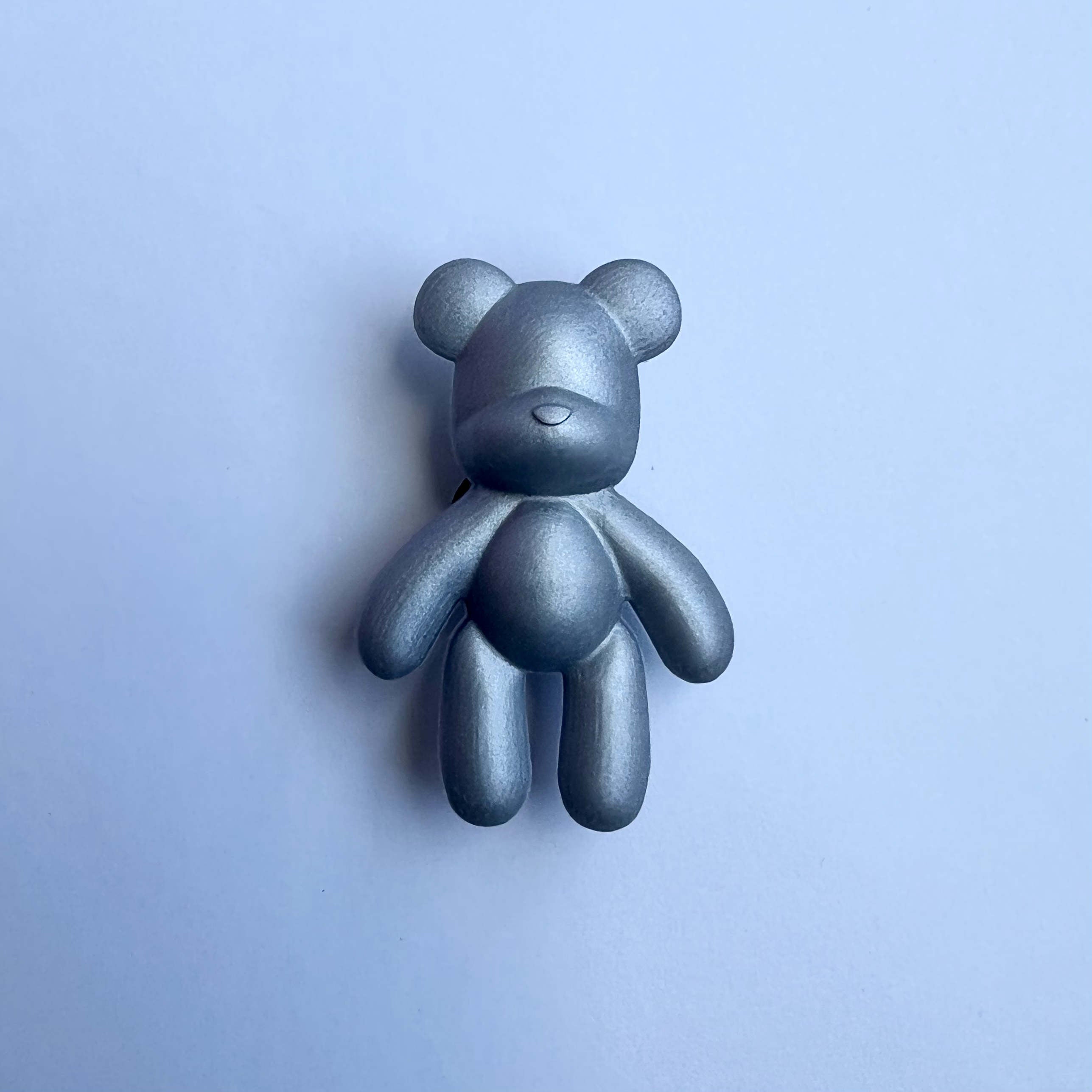 Silver Bear Charm