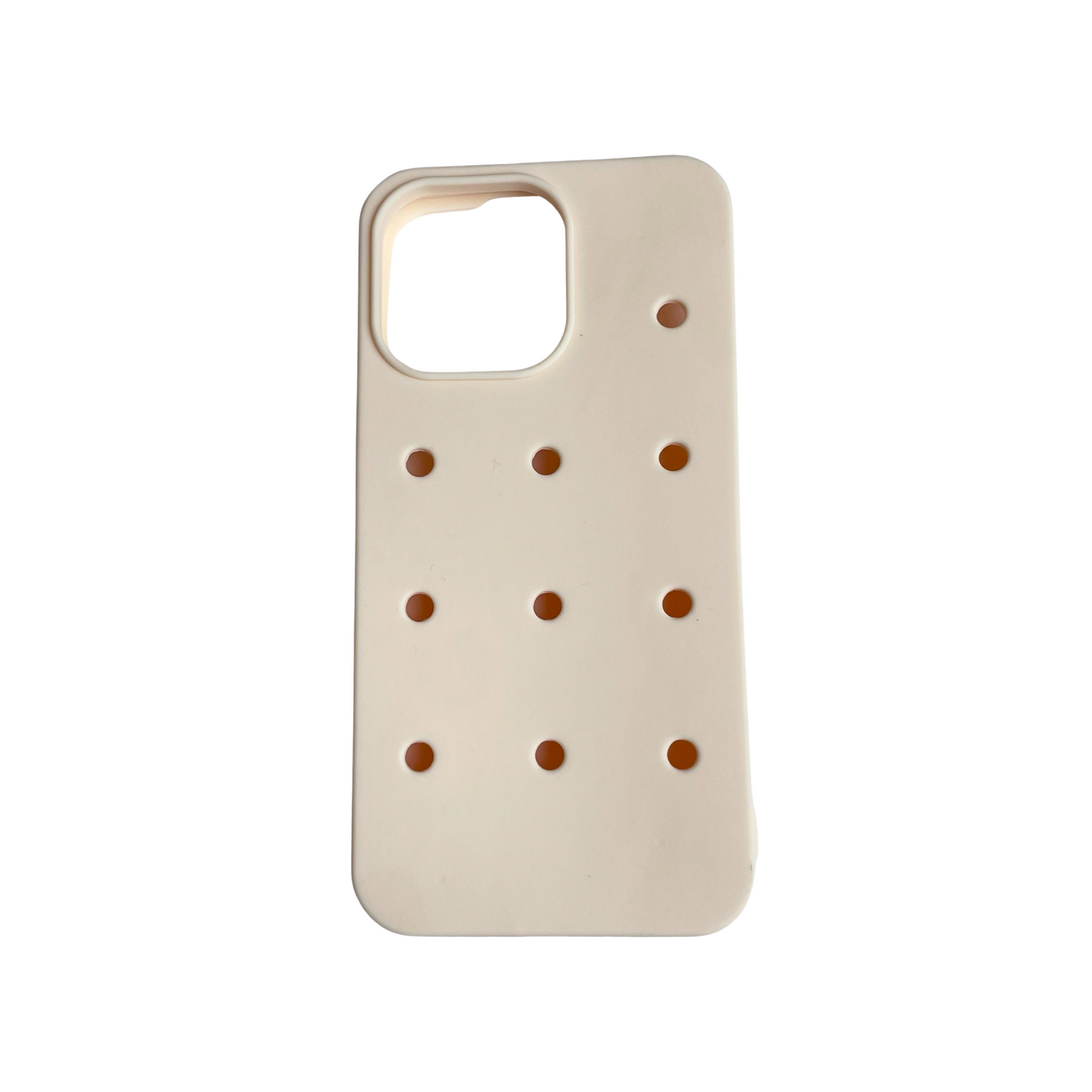 iPhone 14/15 Pro Max Charm Case - Cream