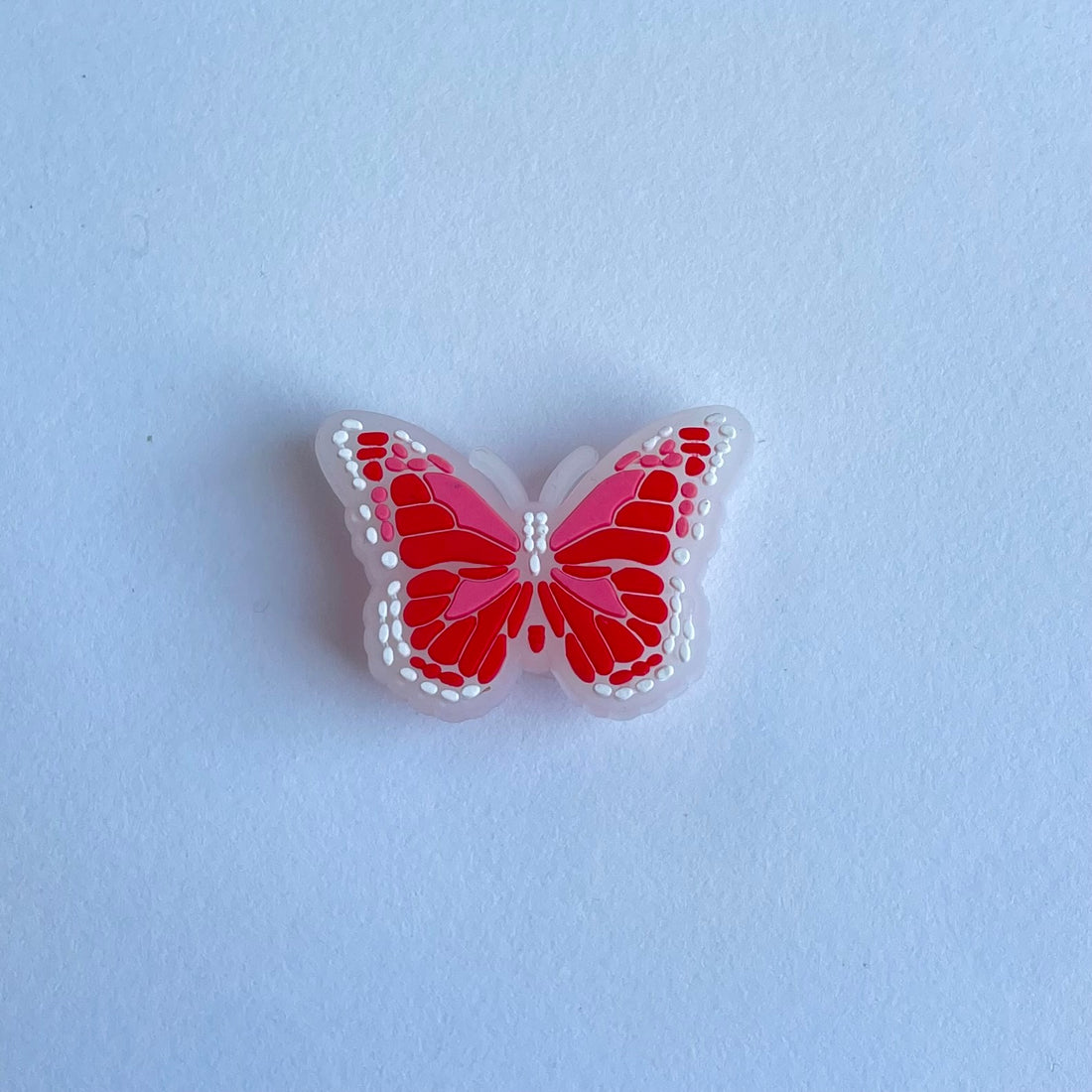 Glow In The Dark Red Butterfly Charm