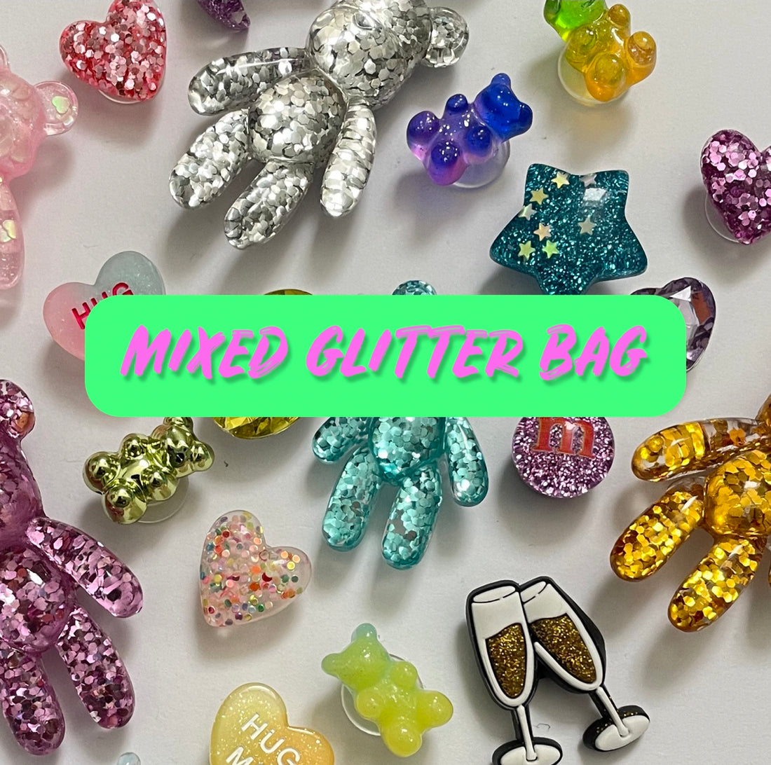 Mixed Glitter Charm Bags