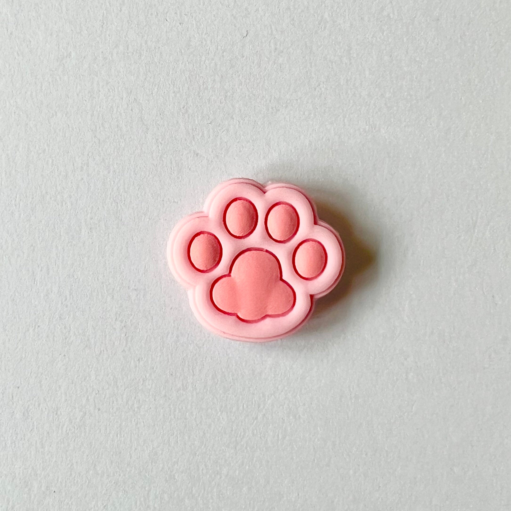 Baby Pink Paw Print Charm