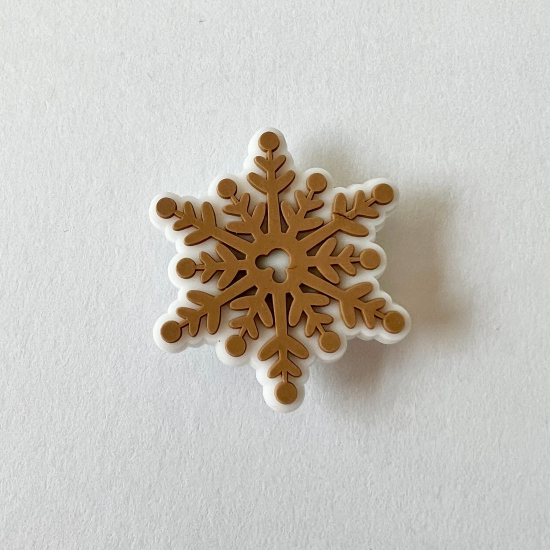 Neutral Snowflake Charm