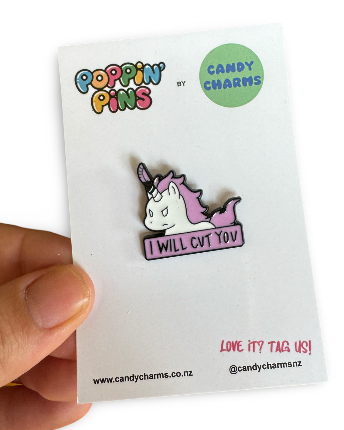 I Will Cut You Enamel Pin