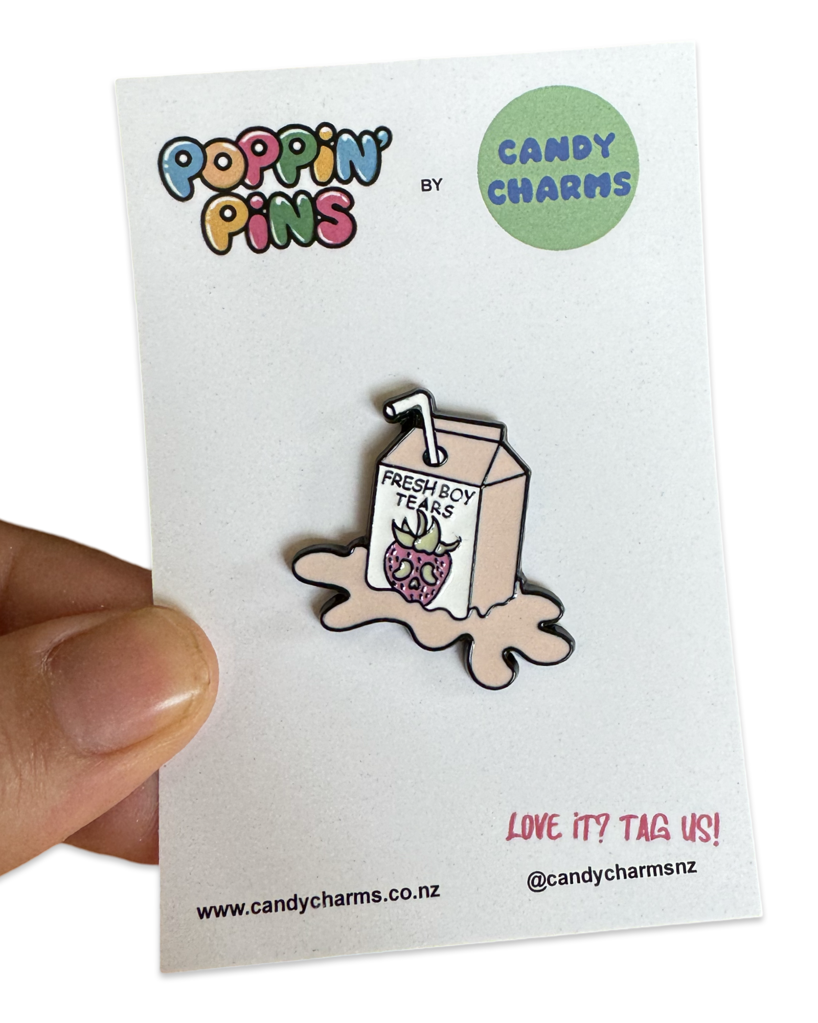 Fresh Boy Tears Enamel Pin