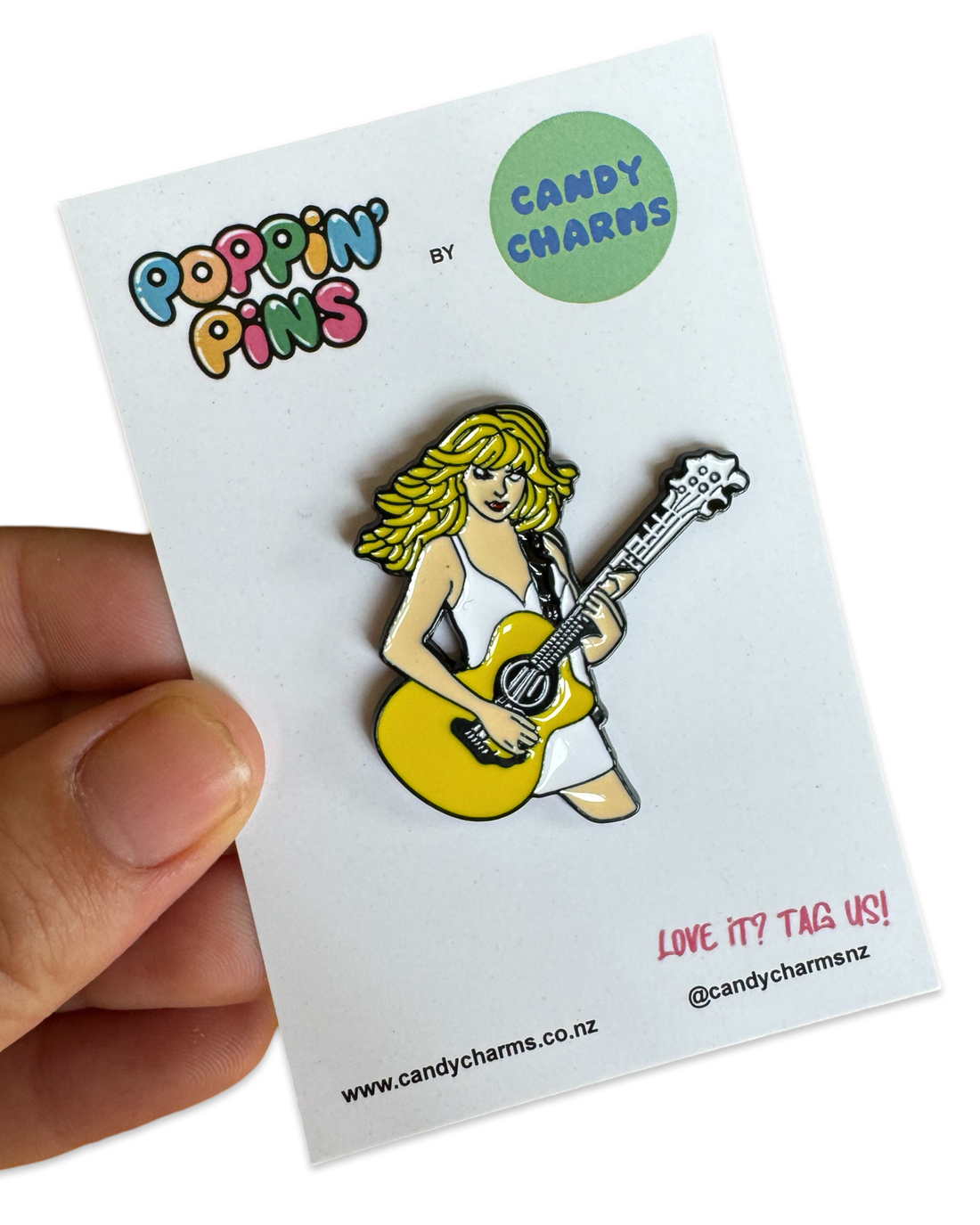 Taylor Swift Guitar Enamel Pin